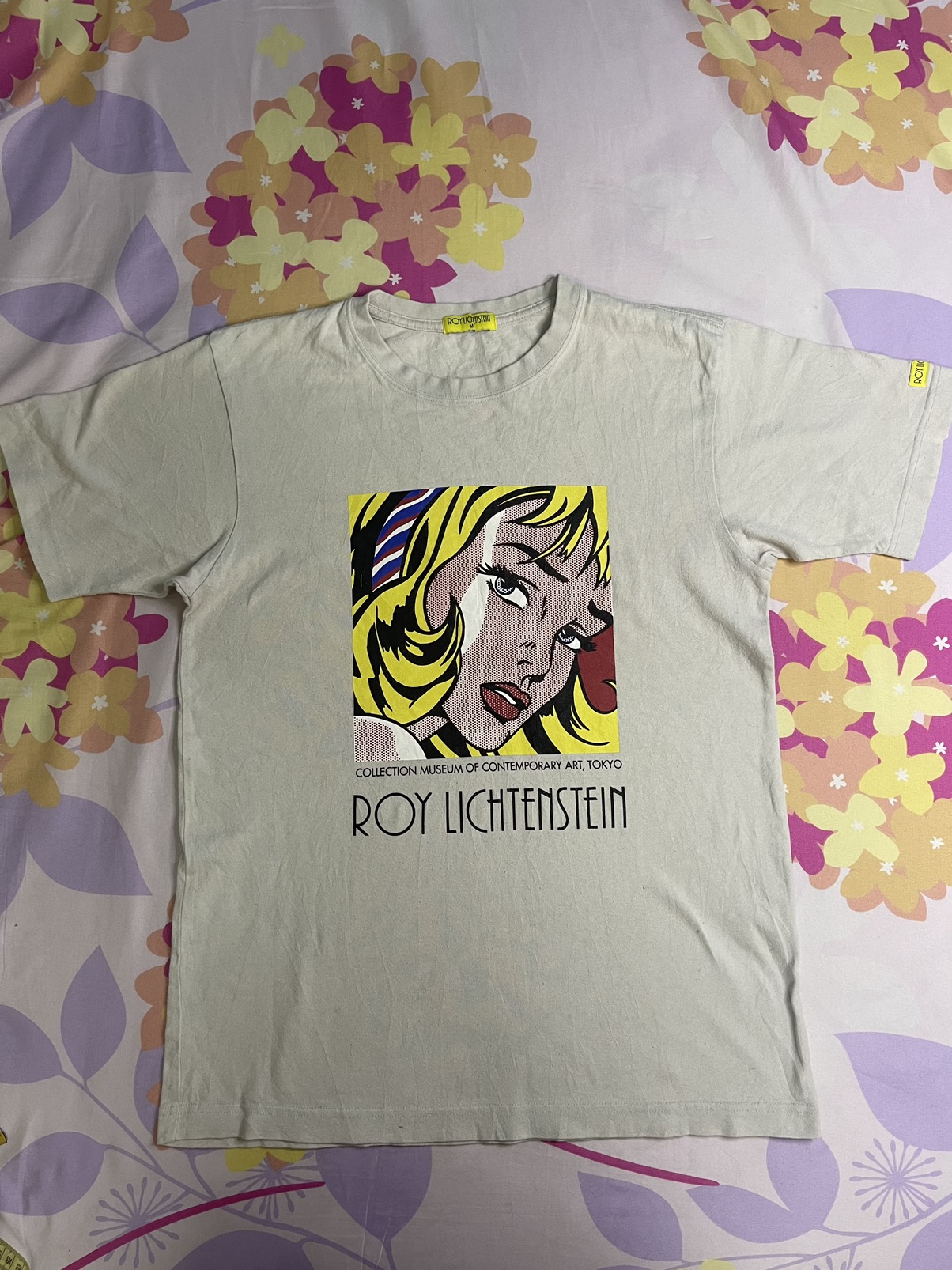 Vintage - Very Rare Roy Lichtenstein Girl Face Tshirt - 2