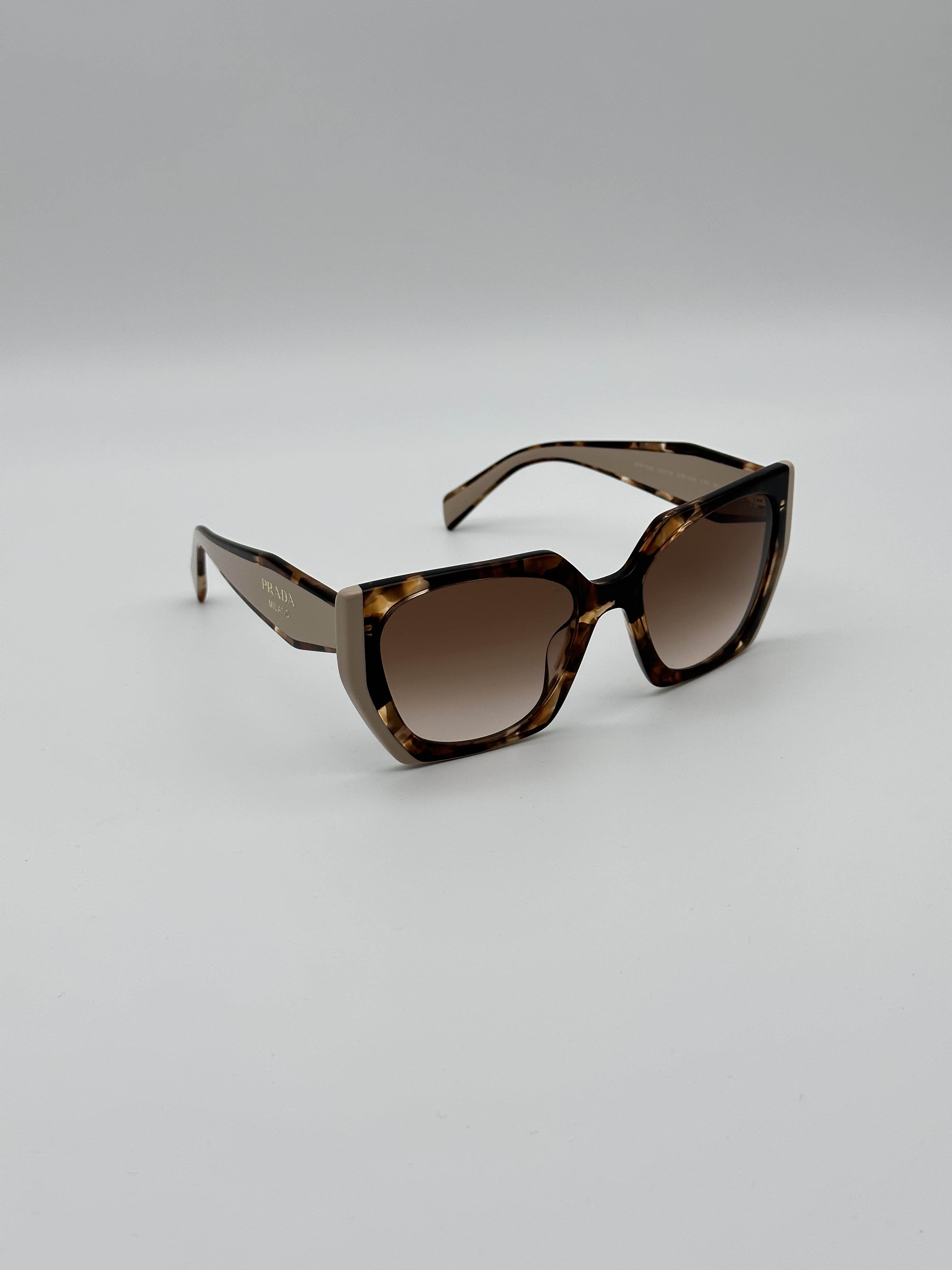 BRAND NEW PRADA PR15WS 01R0A6 Tortoise Caramel/Powder Brown Gradient Sunglasses - 1