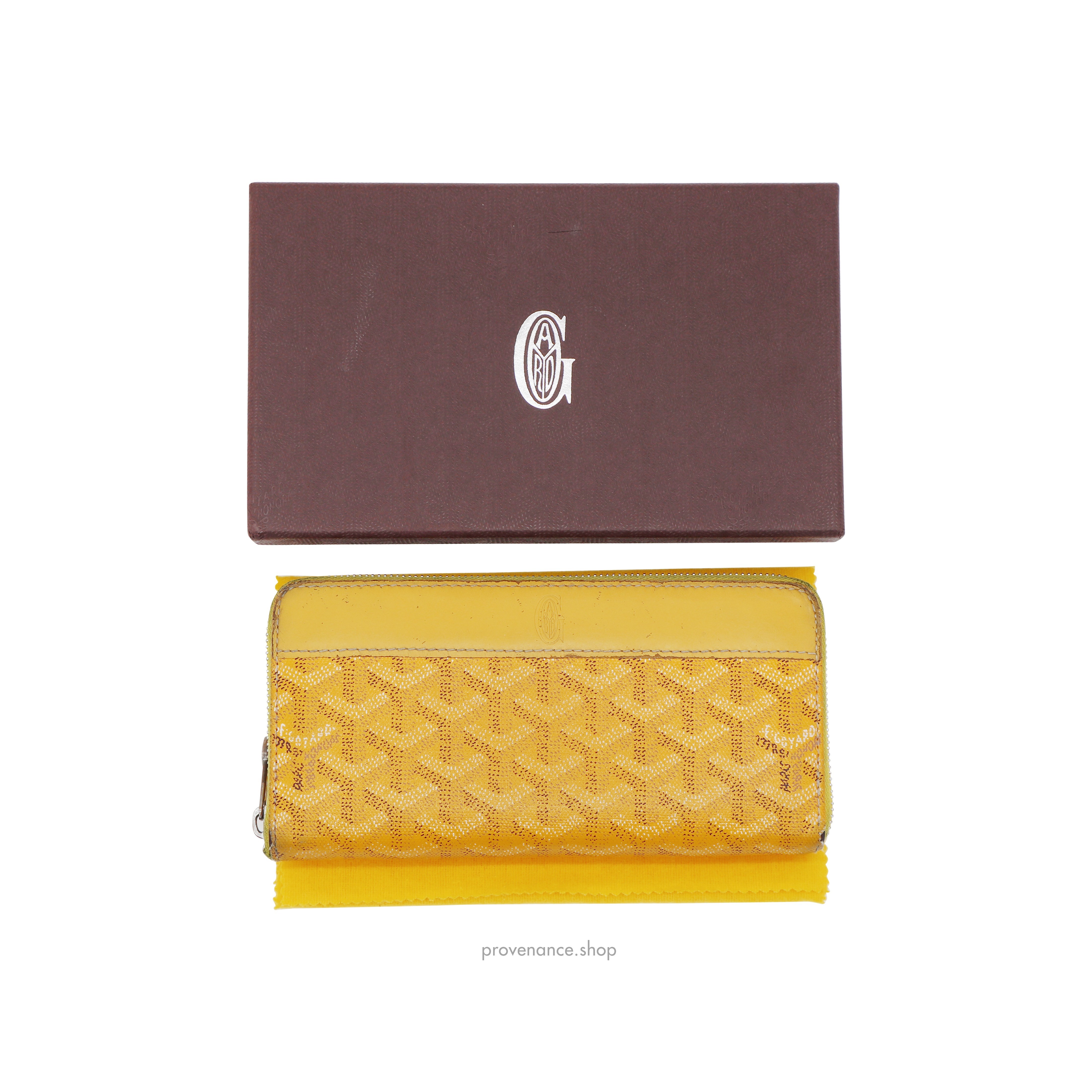 Goyard Matignon Zipped Wallet - Yellow Goyardine - 1
