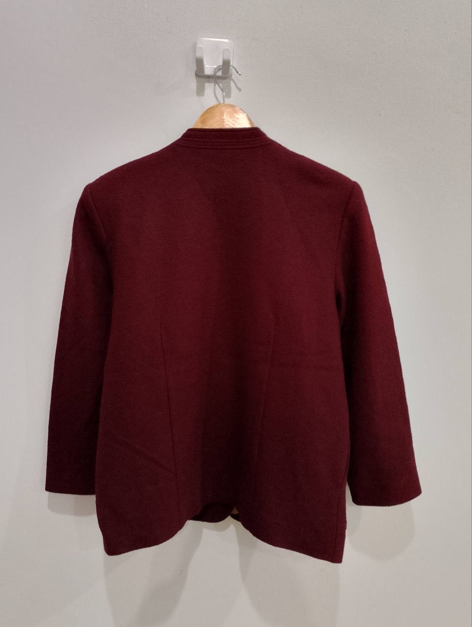 Archival Clothing - ELEGANT Red Wool Made in Japan Suit Coat Blazer - 3