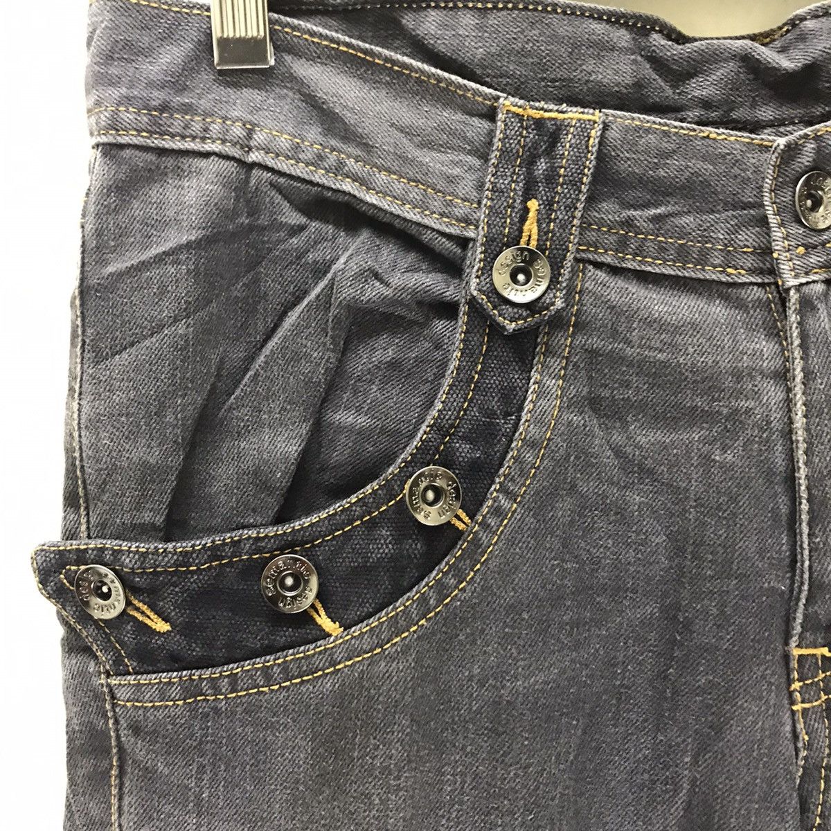 Le Grande Bleu (L.G.B.) - Semantic Design Spiral Cut Flare Jeans Studded - 4