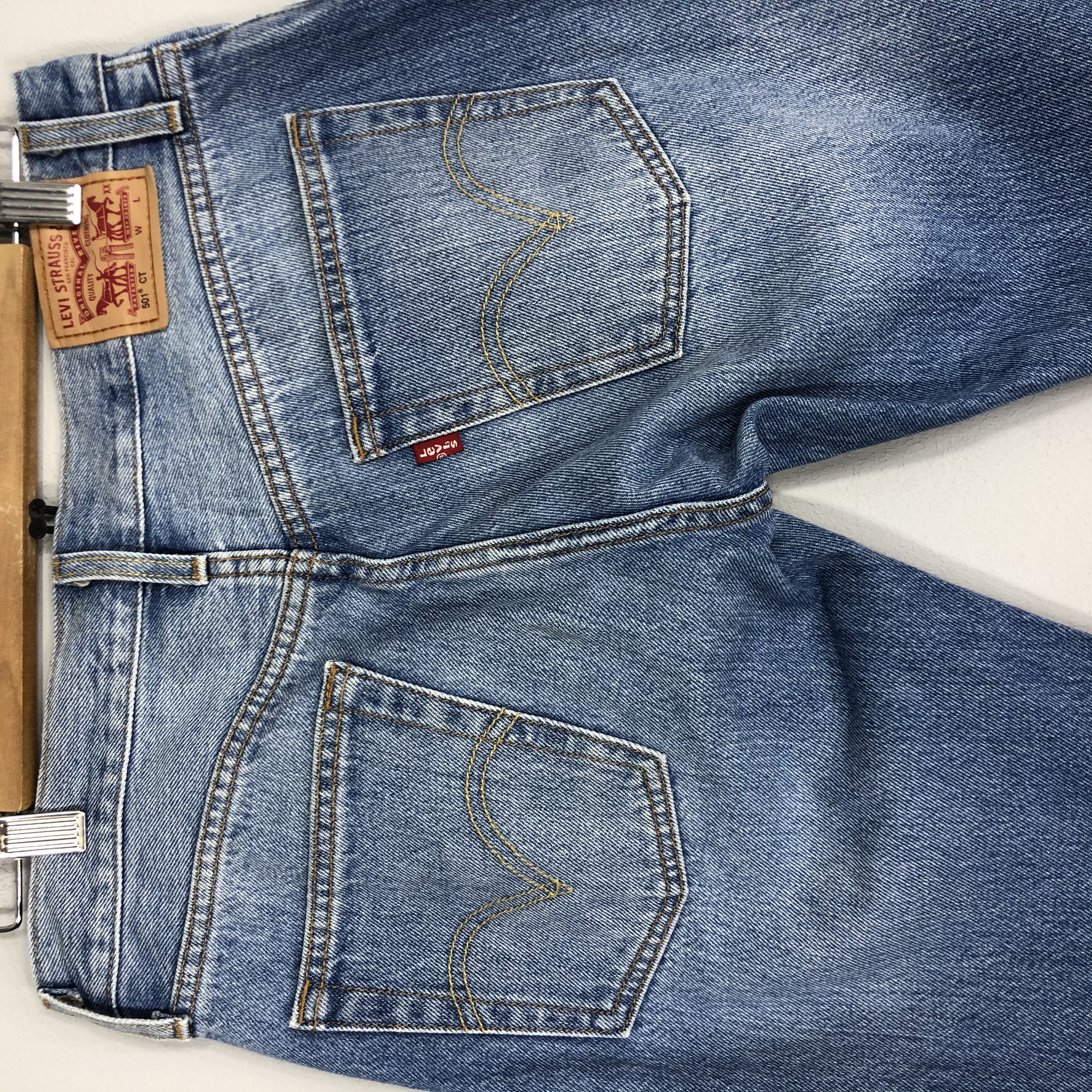 Vintage - Vintage Levi's 501 light Blue Stone Wash Jean Denim Size 30 - 8