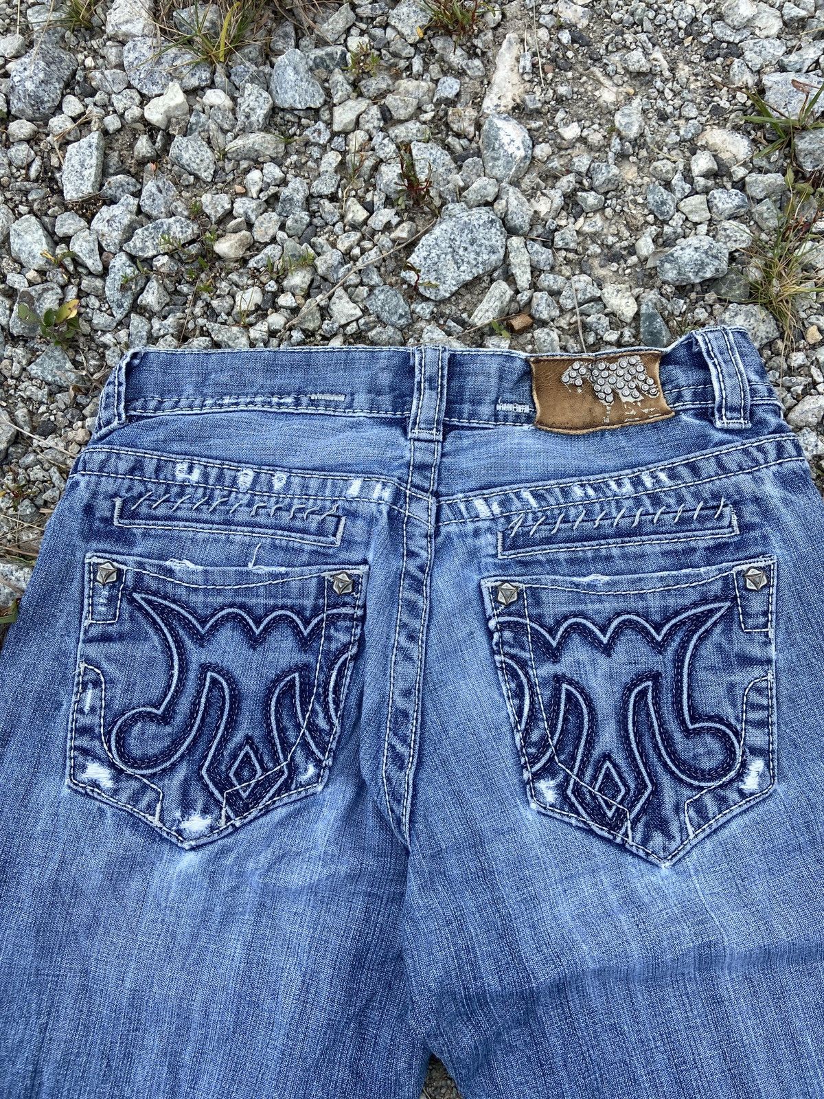 Vintage - Chrome Heart Inspired Denim Jeans - 12