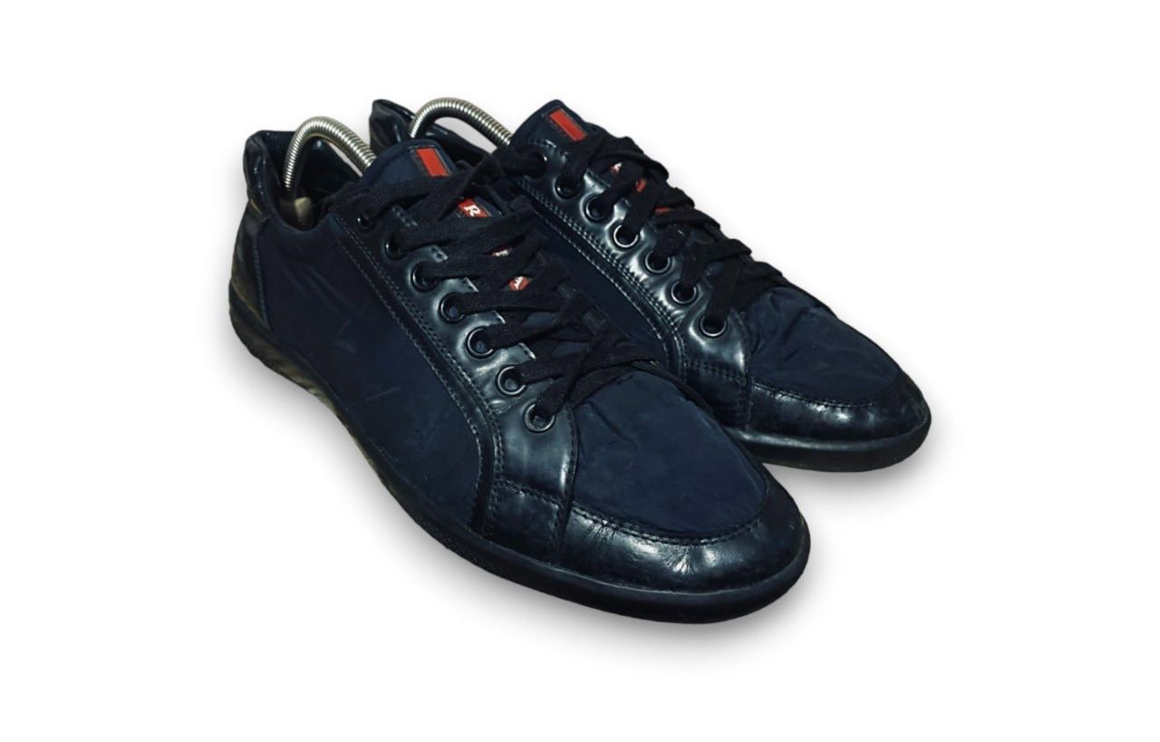 Sneakers Black PRADA Plume Black Spazzolato 4E2439 US 11 - 2