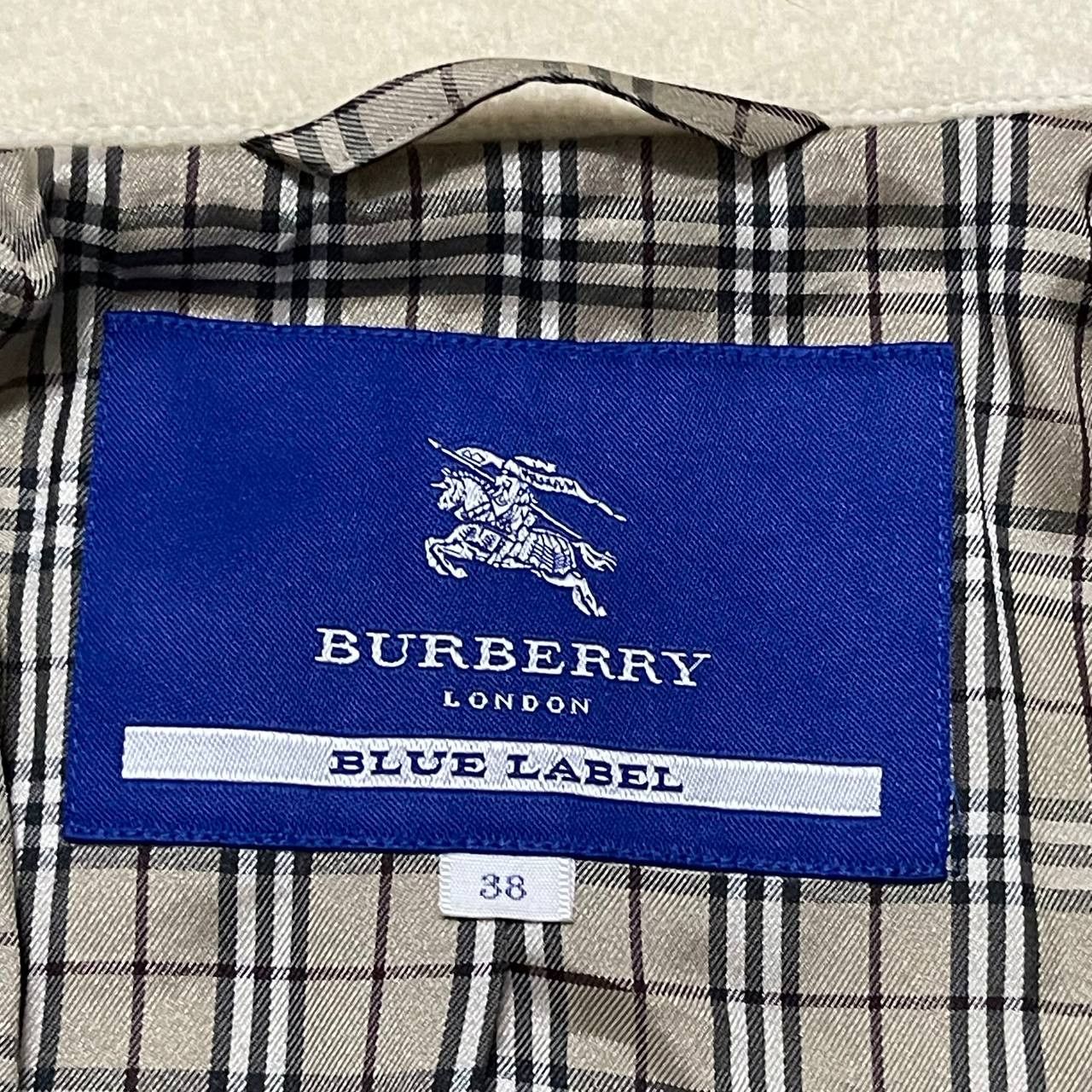 Vintage Burberry London Blue Label Nova check Wool Coat - 9