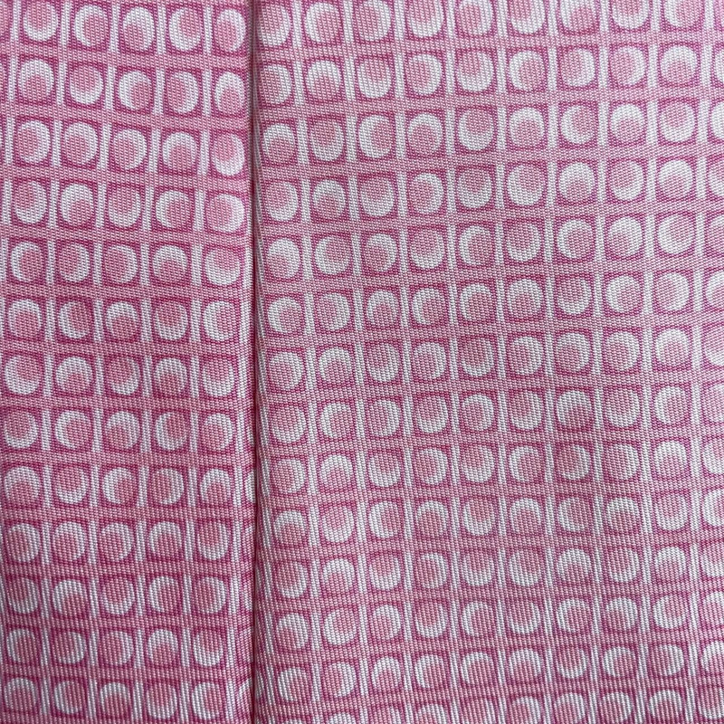 Hermes Paris Silk Tie 5333 TA Geometry Pink - 1