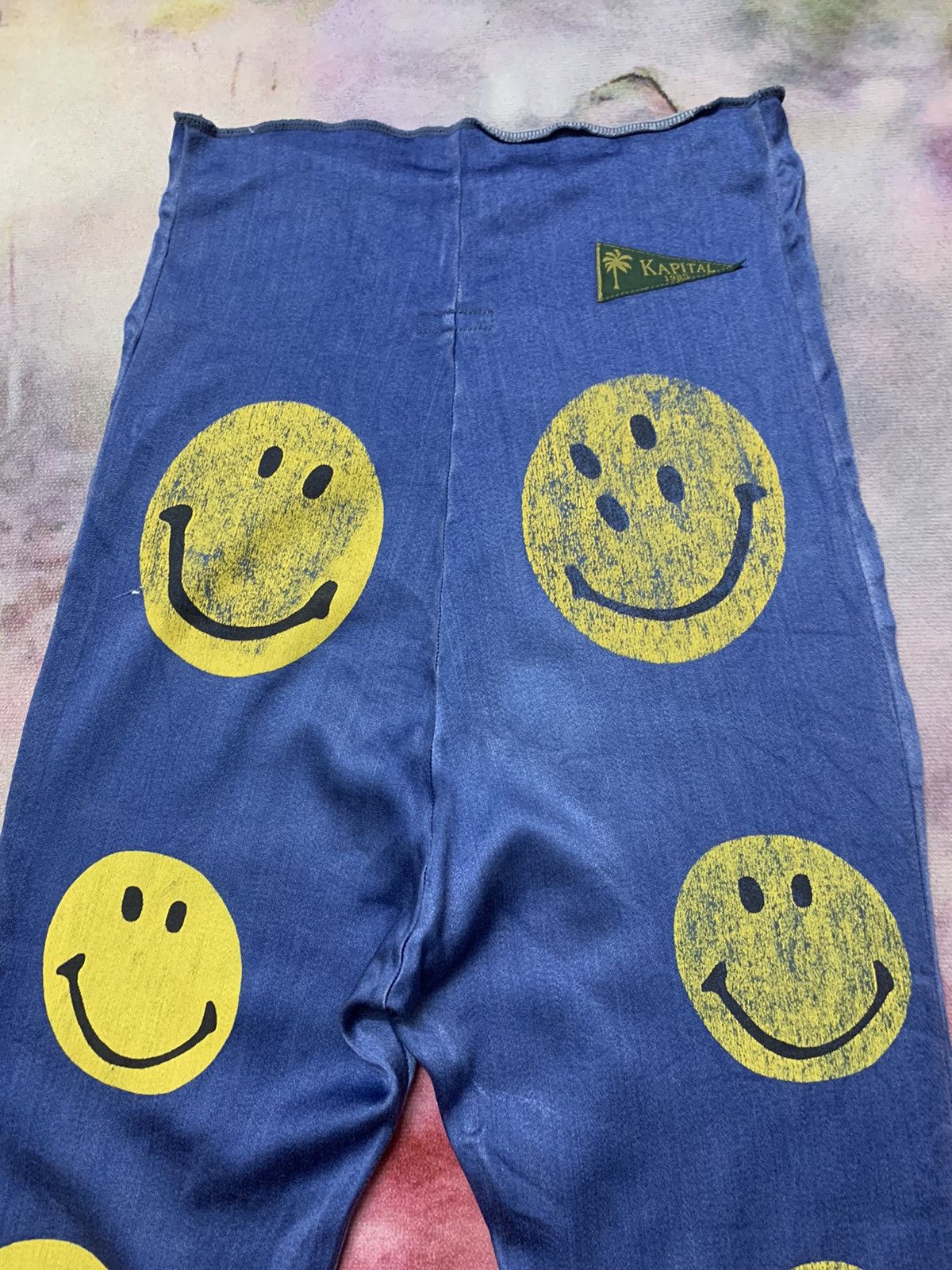 FLARE KAPITAL SMILEY STRETCHABLE LEGGINGS PANTS - 3