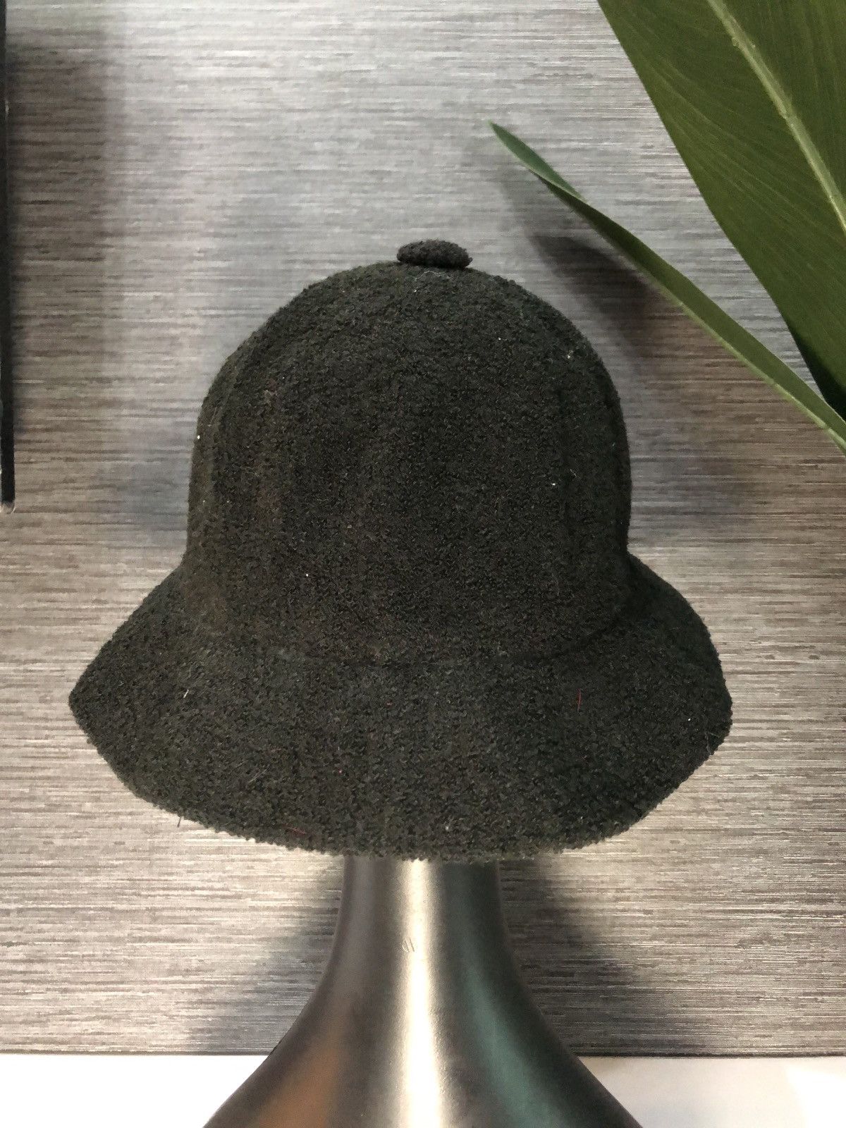 Kangol Black Bucket Hat Cap - 3