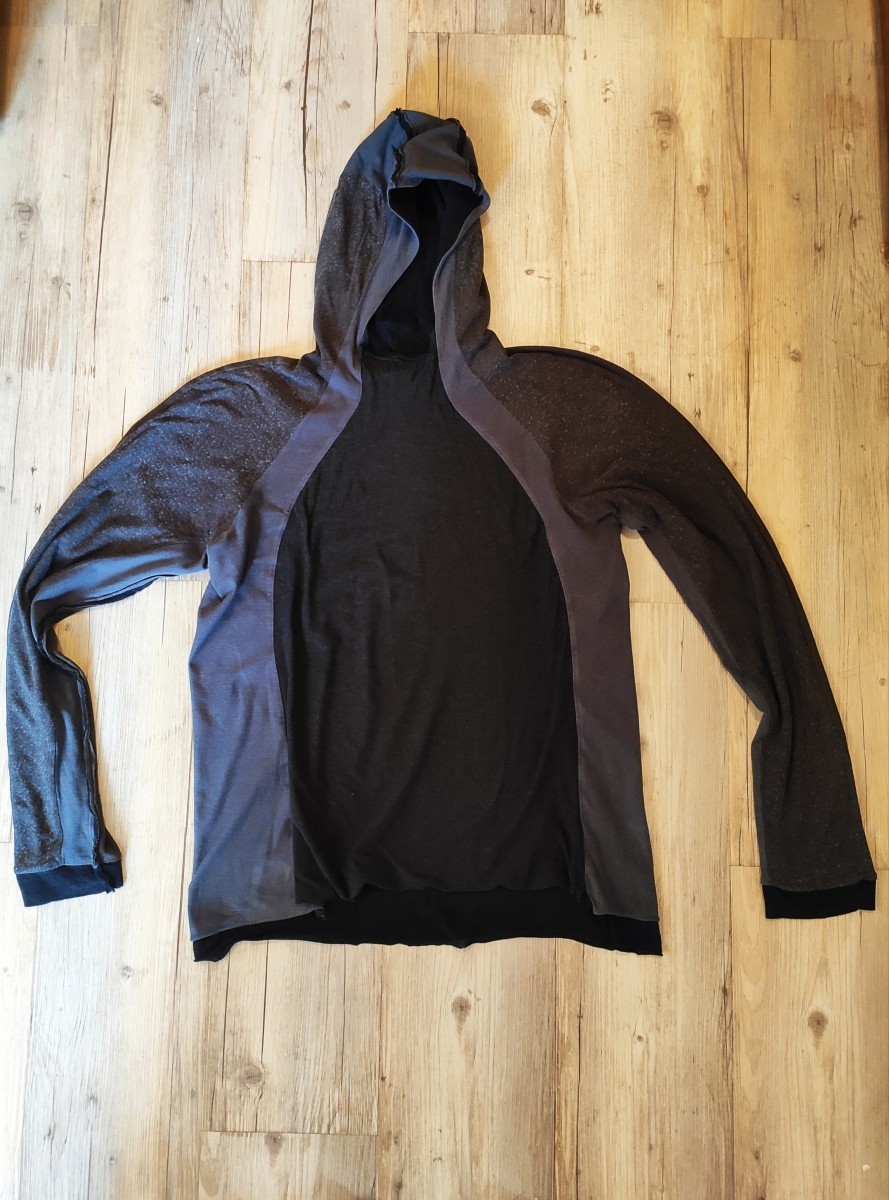 Volga Volga - Multilayer futuristic hoodie.Like Yohji Yamamoto hoodies - 3