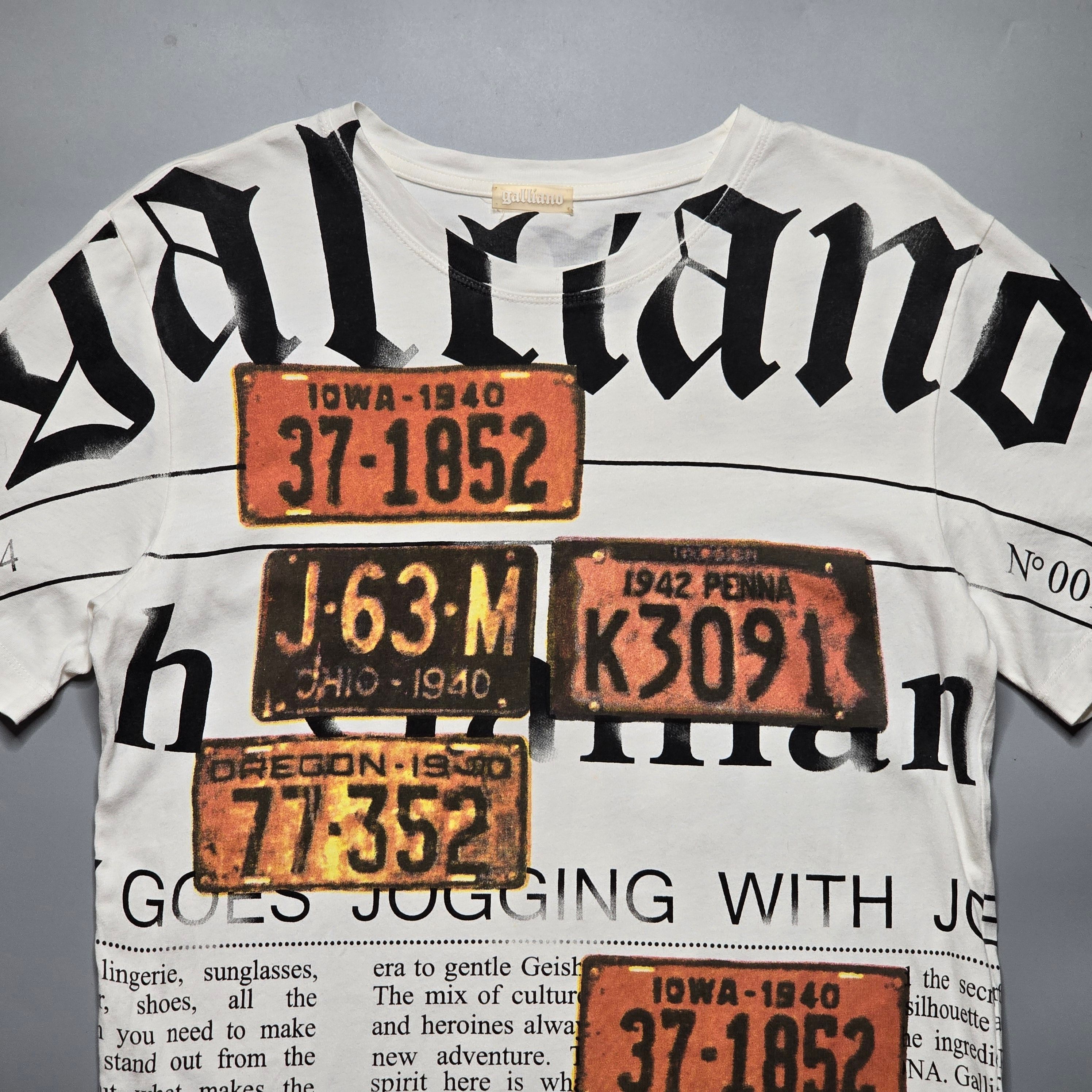 John Galliano - Archive Gazette Print T-Shirt - 3
