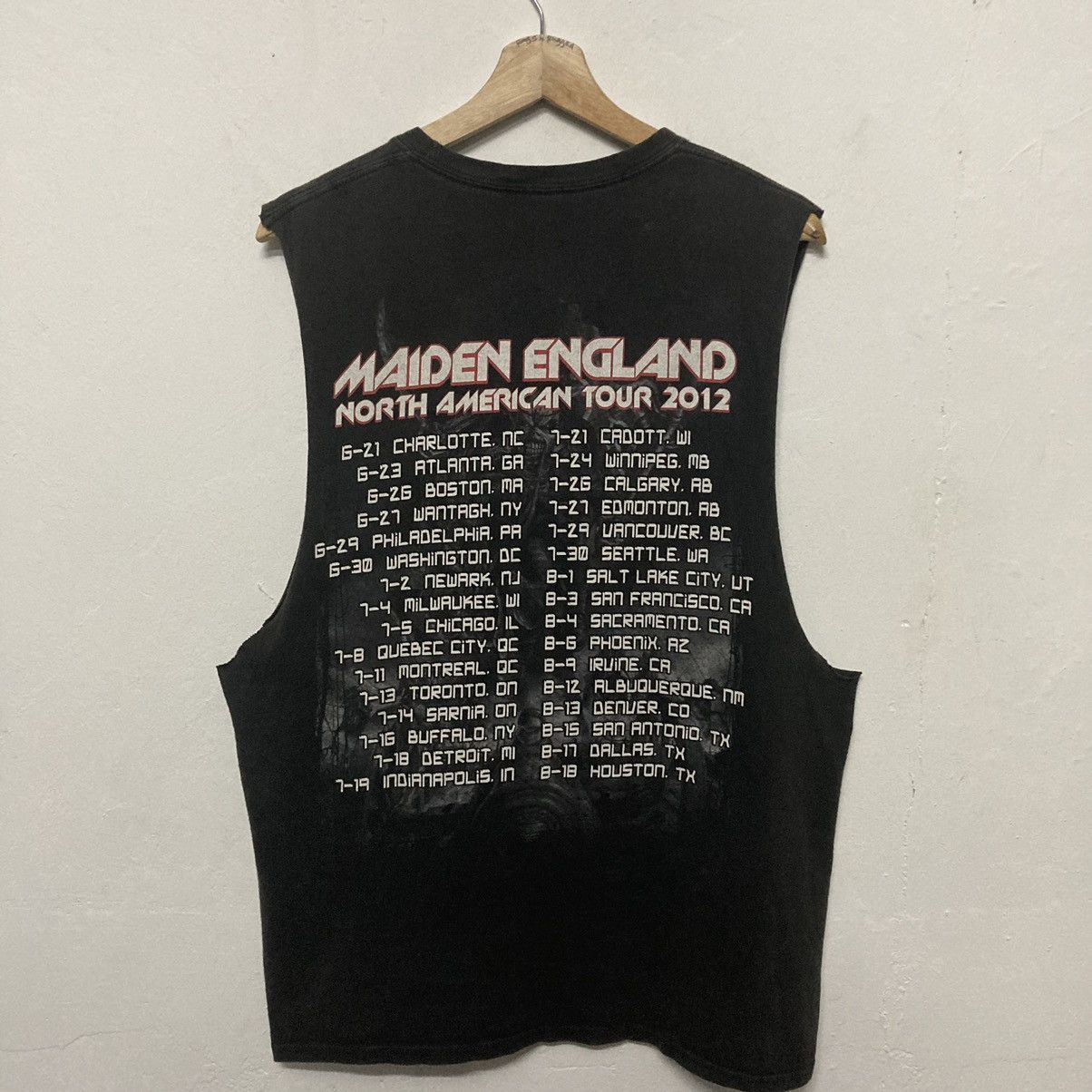 Iron Maiden North American Tour 2012 Sleeveless Shirt - 2