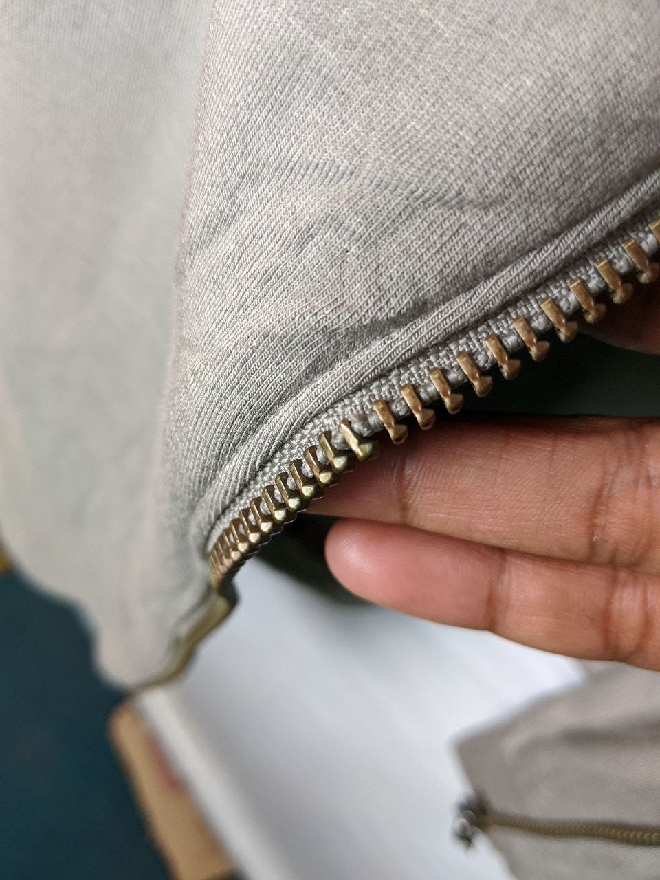 HELMUT LANG Asymmetrical zip sweatshirt jacket - 7