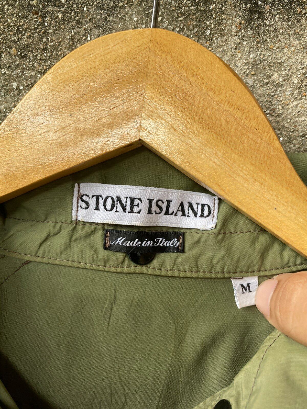 Stone Island SS98 Overshirt Olive Green - 8