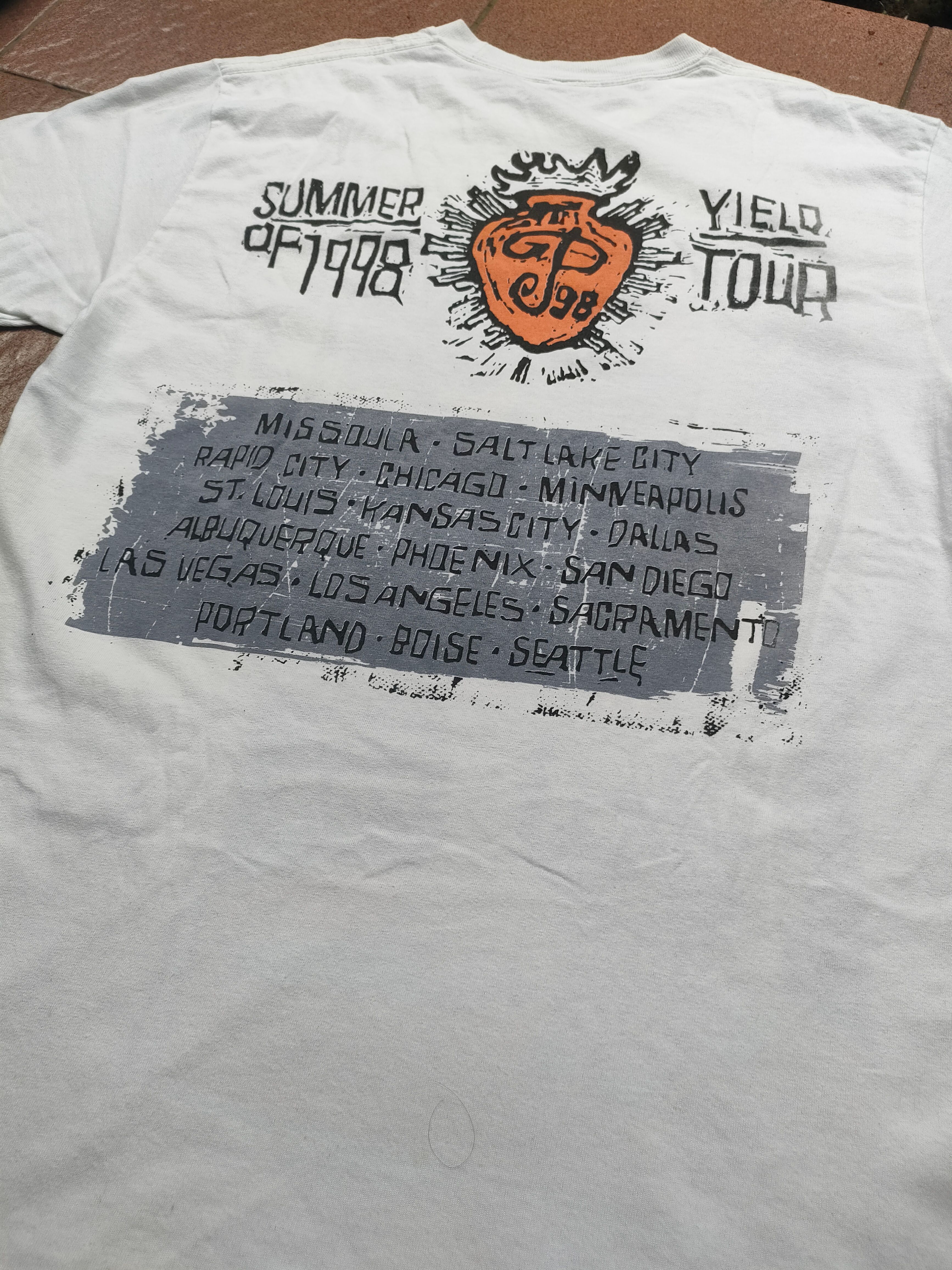 Vintage Pearl Jam 1998 Tour T Shirt - 4