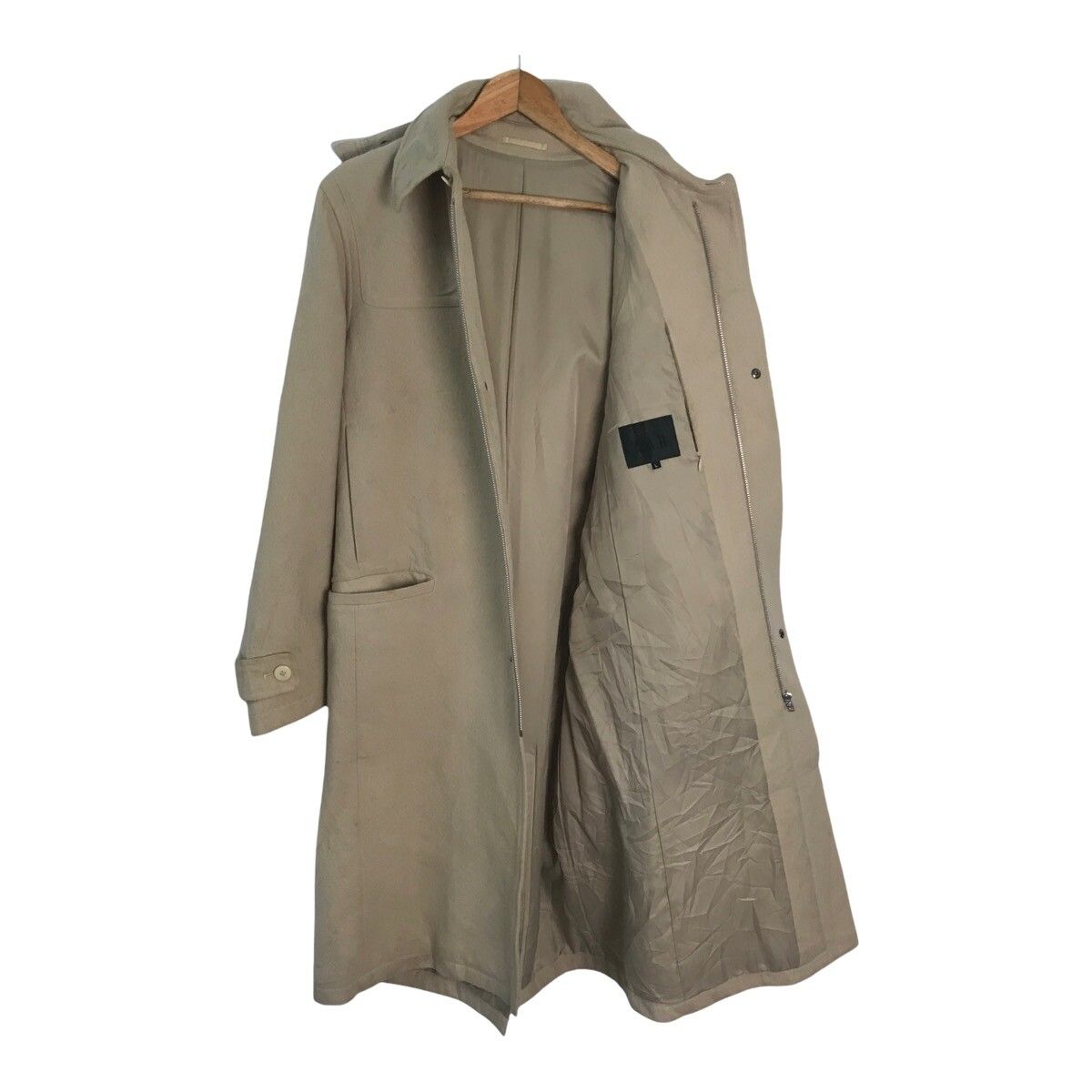 Vintage Yohji yamamoto aar hooded brown wool coat - 1
