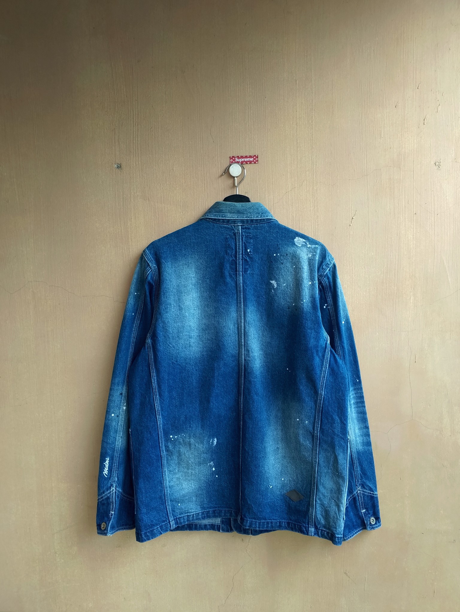 Madness Utility Workwear paint splatter denim jacket - 2