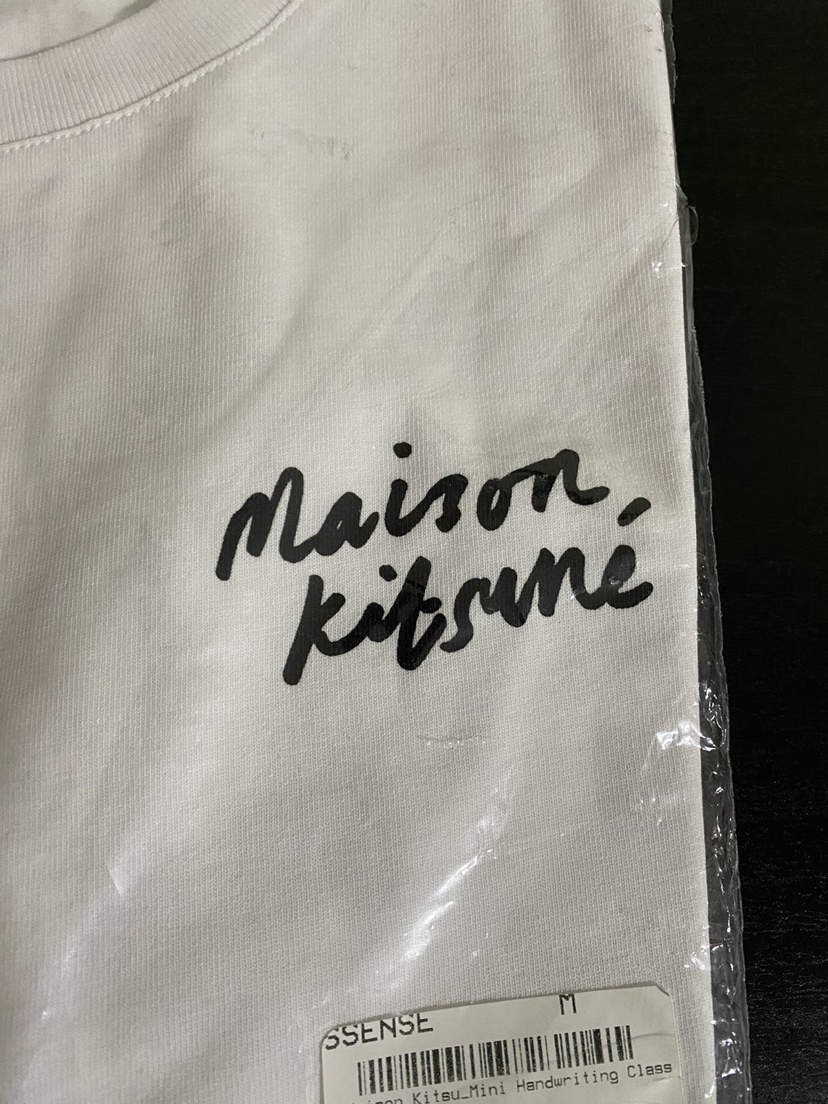 Maison Kitsune White Mini Handwriting T-Shirt - 3