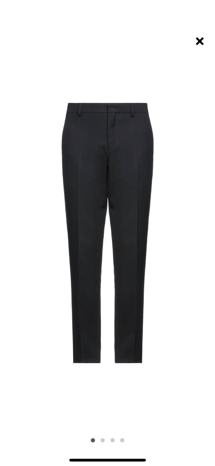ANN DEMEULEMEESTER Straight-leg Laine Trousers Black Size L - 1