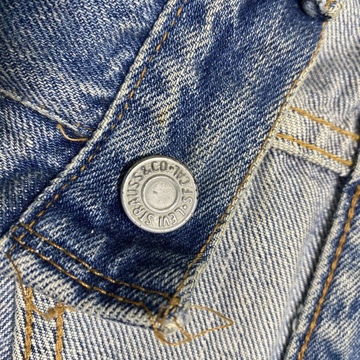 Vintage 70s Levis 501 Redline Jeans Button 6 Distressed - 22