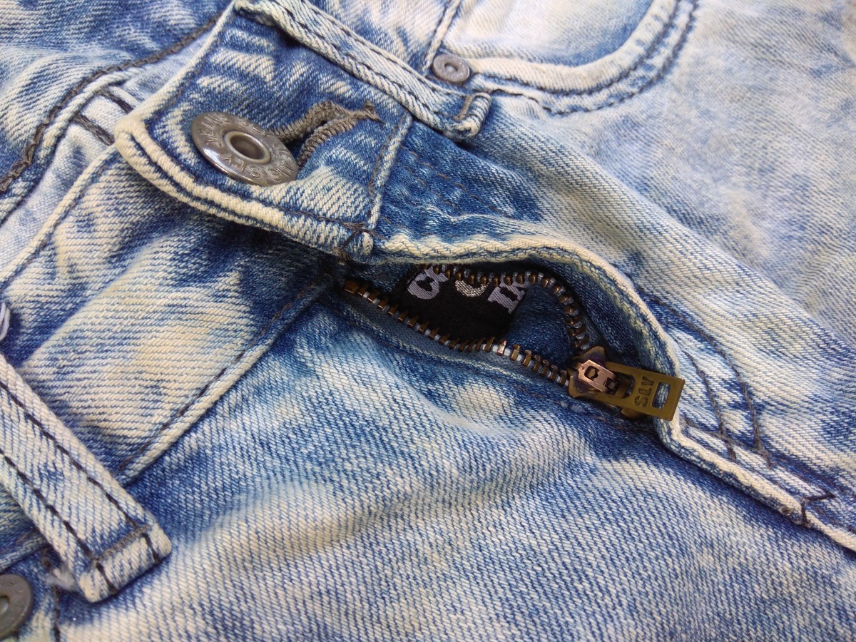 Distressed Denim - SLY JAPAN STONE WASH DESTROYED DENIM - 3