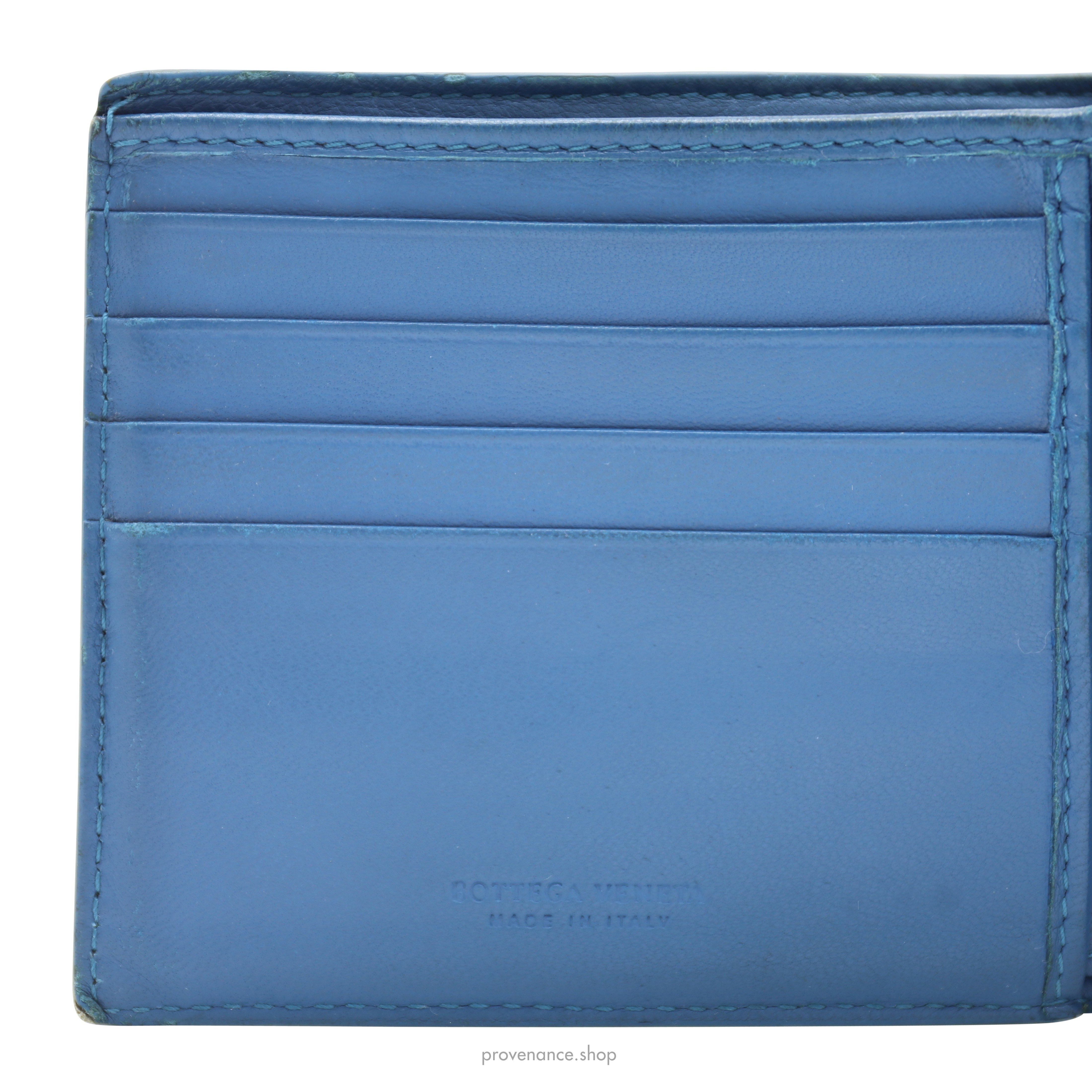 Bifold Wallet - Blue Lizard Leather - 7