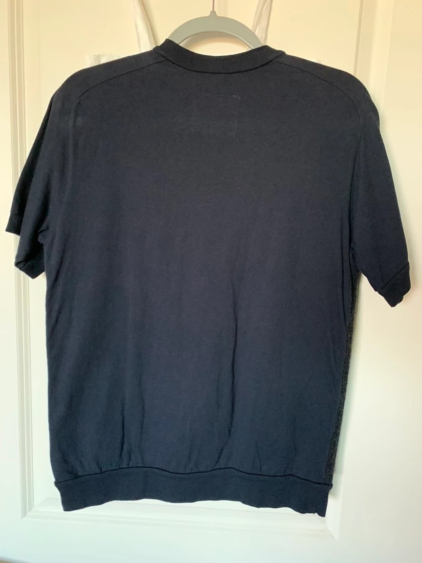 needle punch crewneck short sleeve shirt - 9