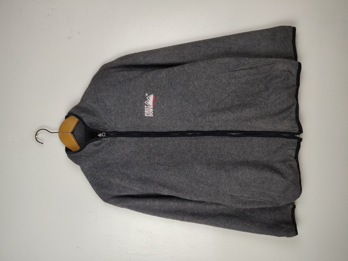 Japanese Brand - First Down USA Fleece Sweater Zipper Jacket - 2