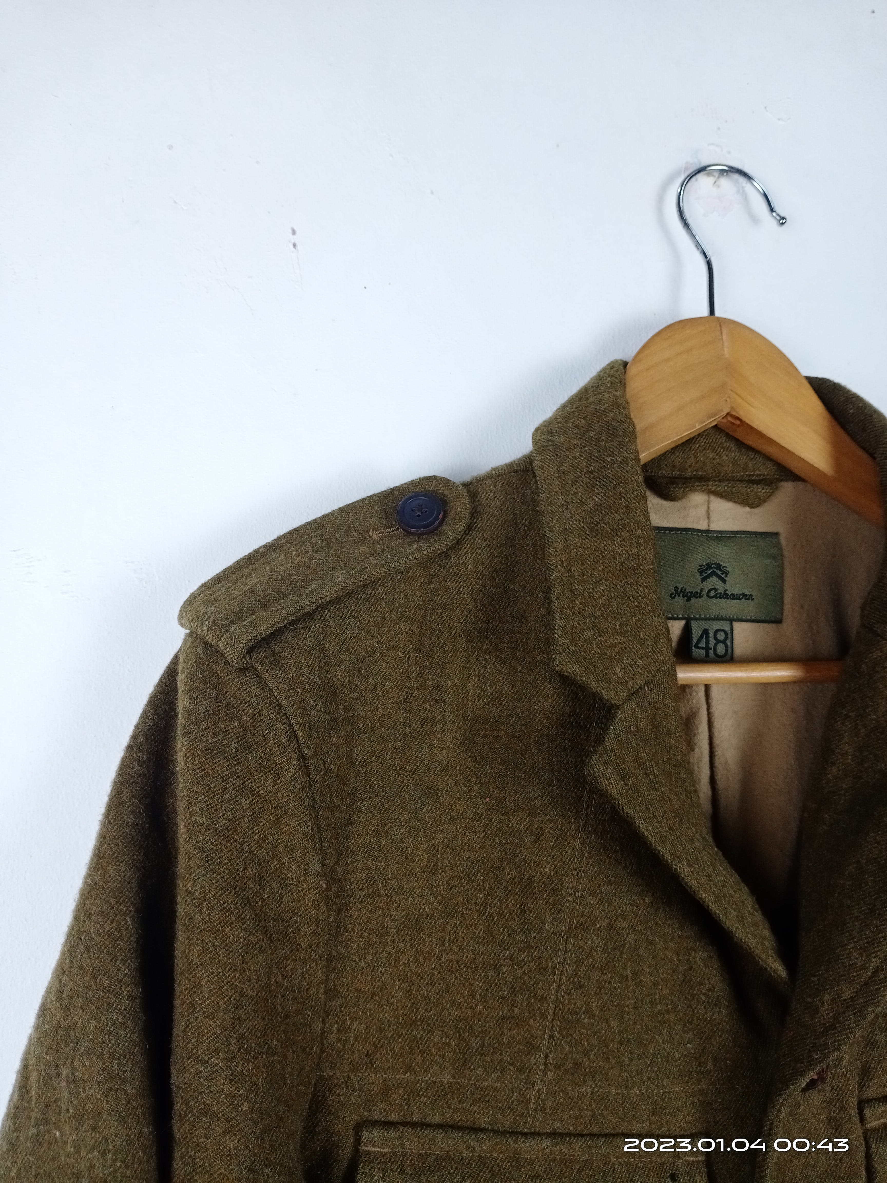 💥RARE💥Vintage Nigel Cabourn Wool Military Style Jacket - 12