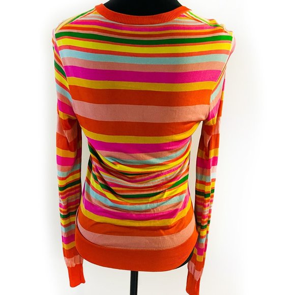 Dolce & Gabbana Colorful Rainbow Striped  V-neck top - 2