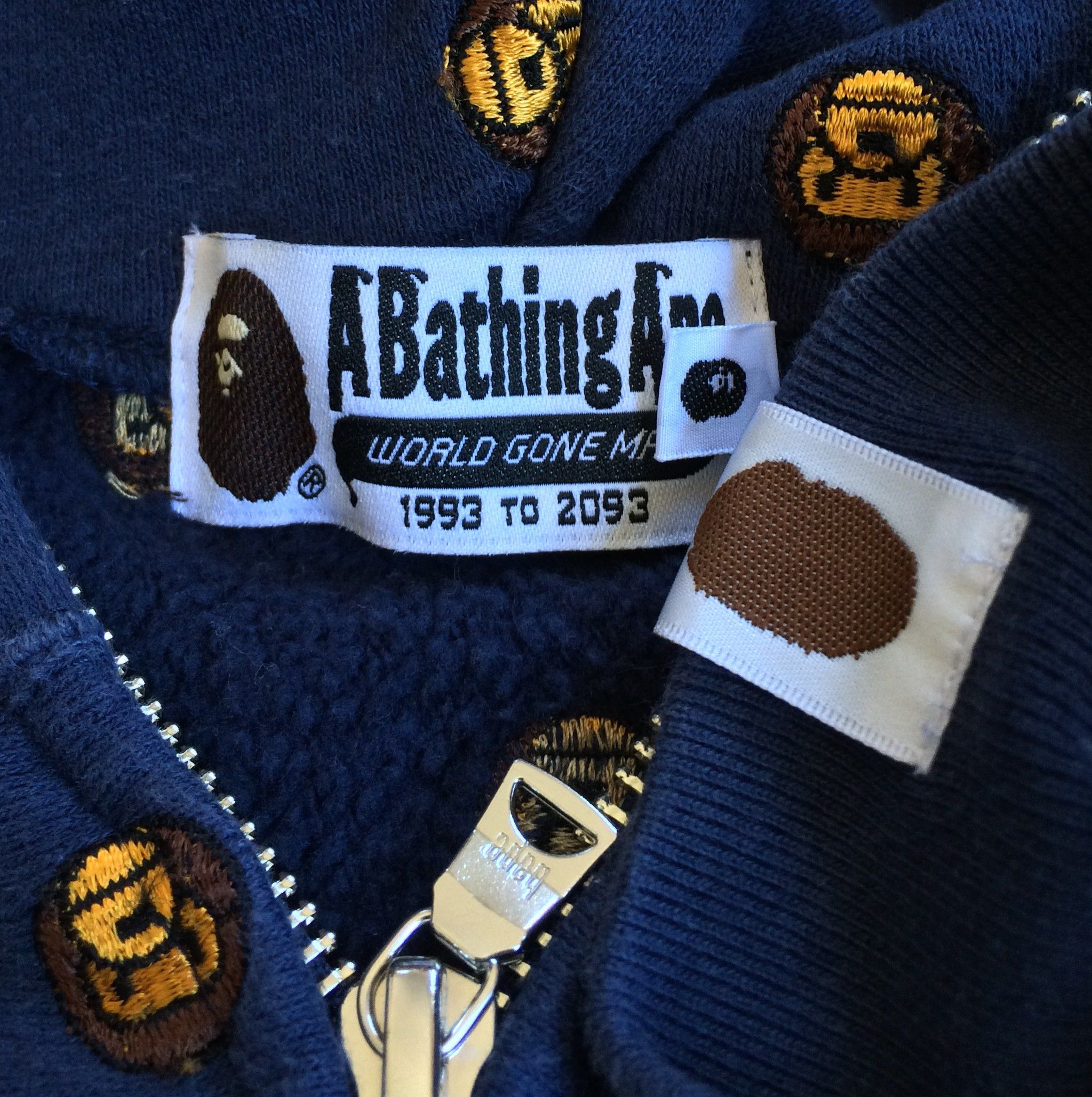 Bape Baby Milo Embroidered Full Zip Hoodie - 5