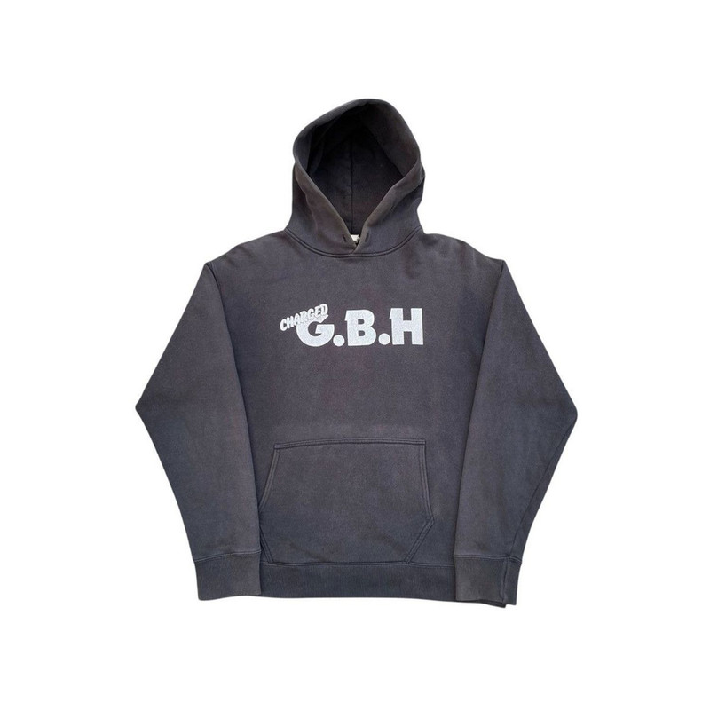 Vintage 90s Charged G.B.H. Give Me Fire Pullover Hoodie Punk - 1