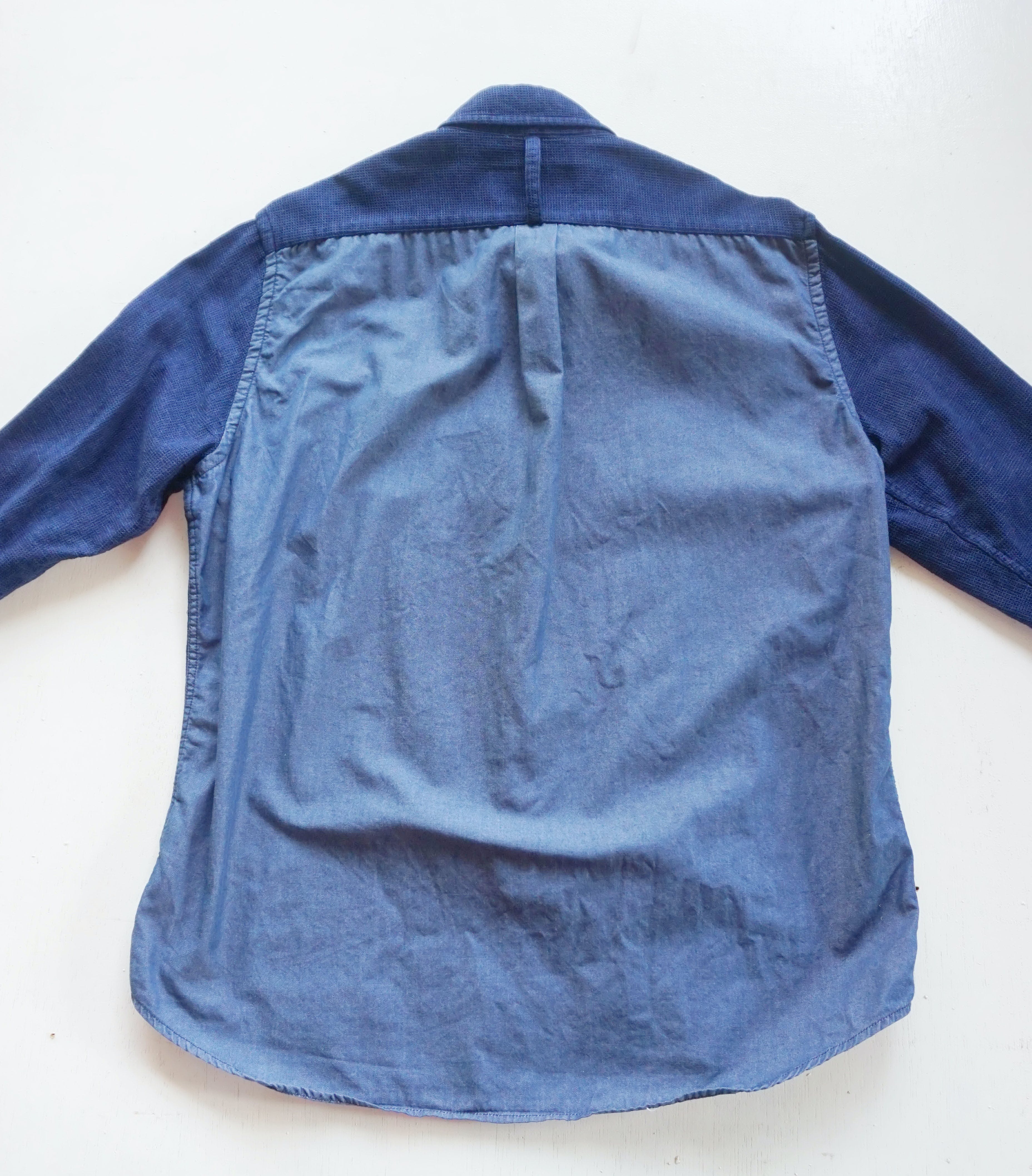 Japanese Brand - CIAOPANIC TYPY Patchwork Denim Long Sleeve Shirt - 4