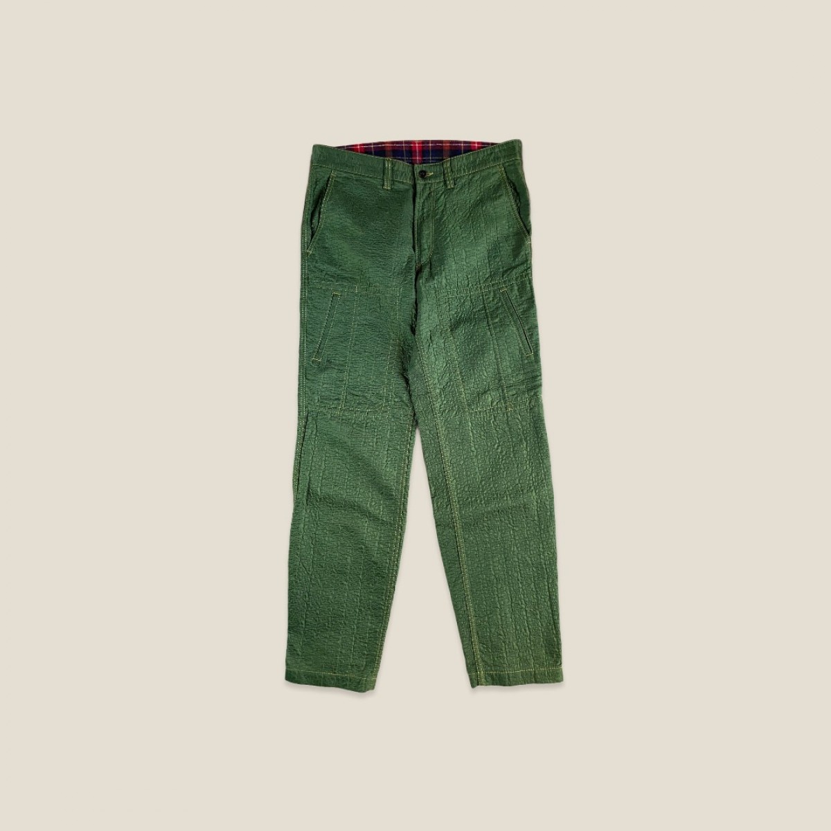 Issey Miyake - Issey Miyake Zipped Leg Embroidered Pants - 1