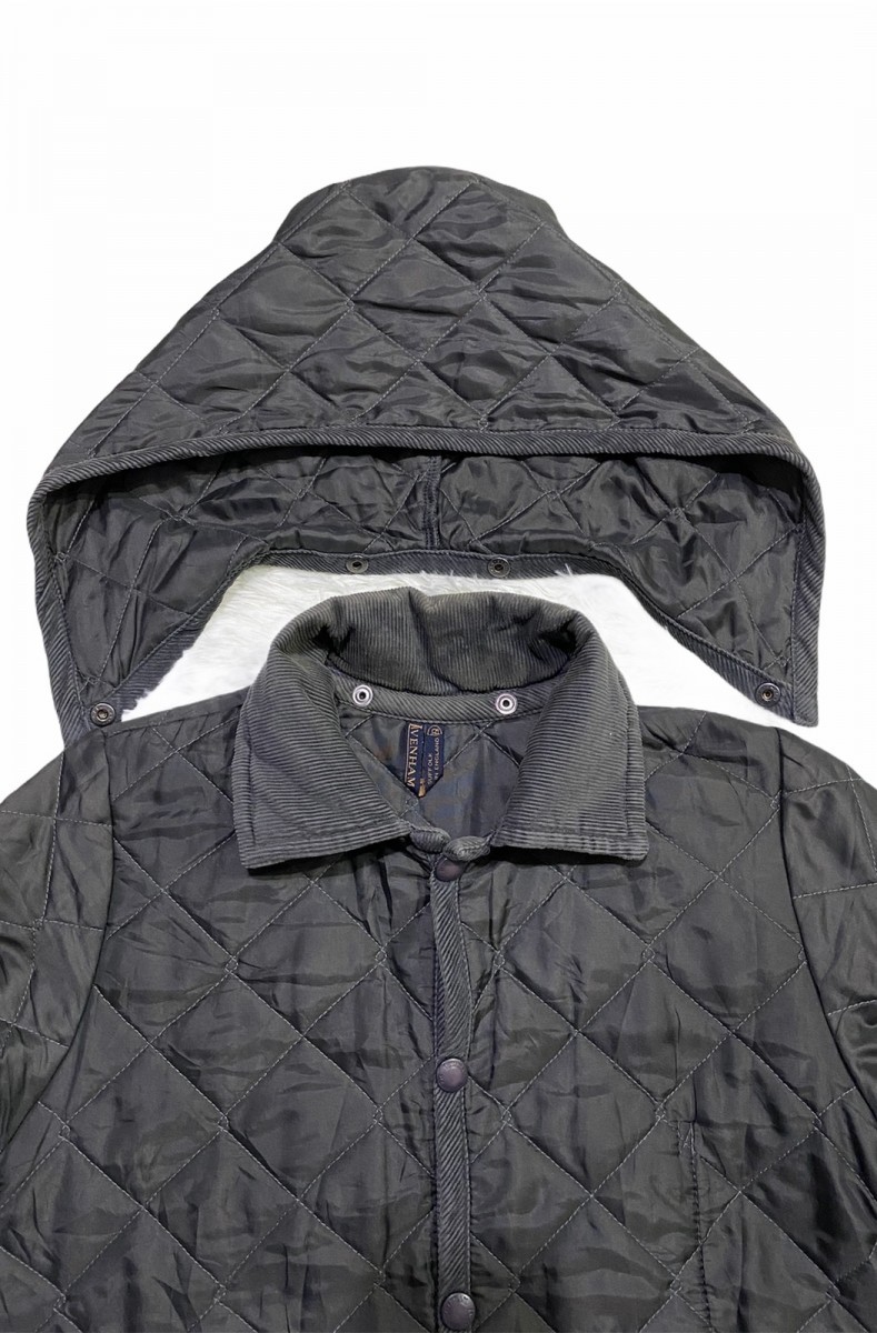 Lavenham - Suffolk Quilted Slim Fit Jacket Detachable Hood - 11