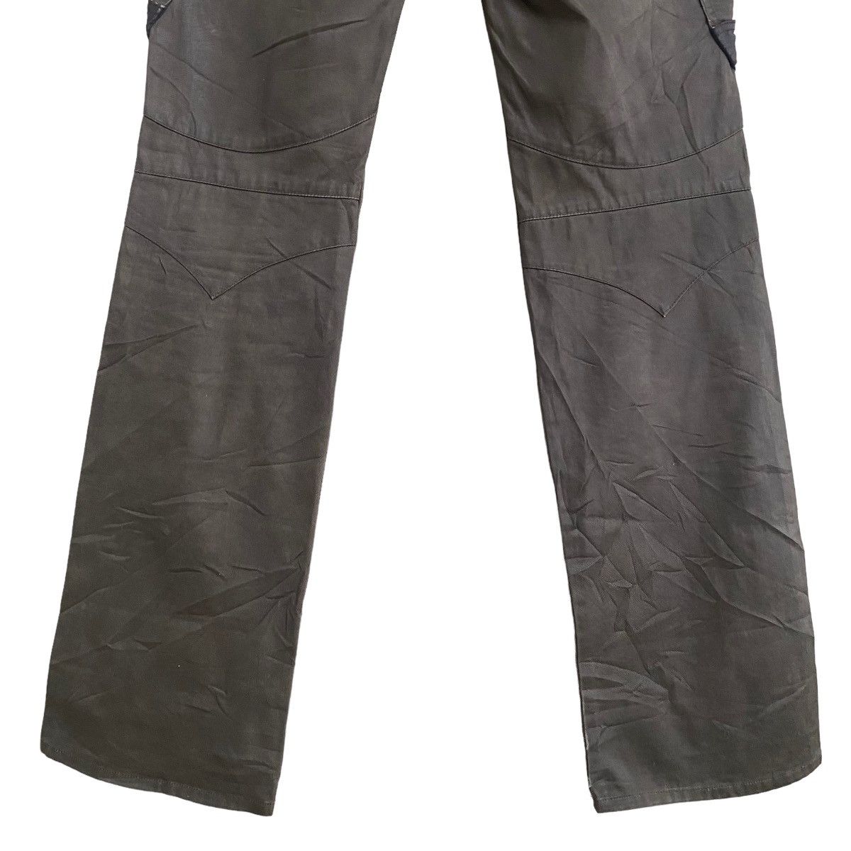 Le Grande Bleu (L.G.B.) - DIFFERENCE RUPERT Coated Wax Cargo Bondage Flare Pants - 14