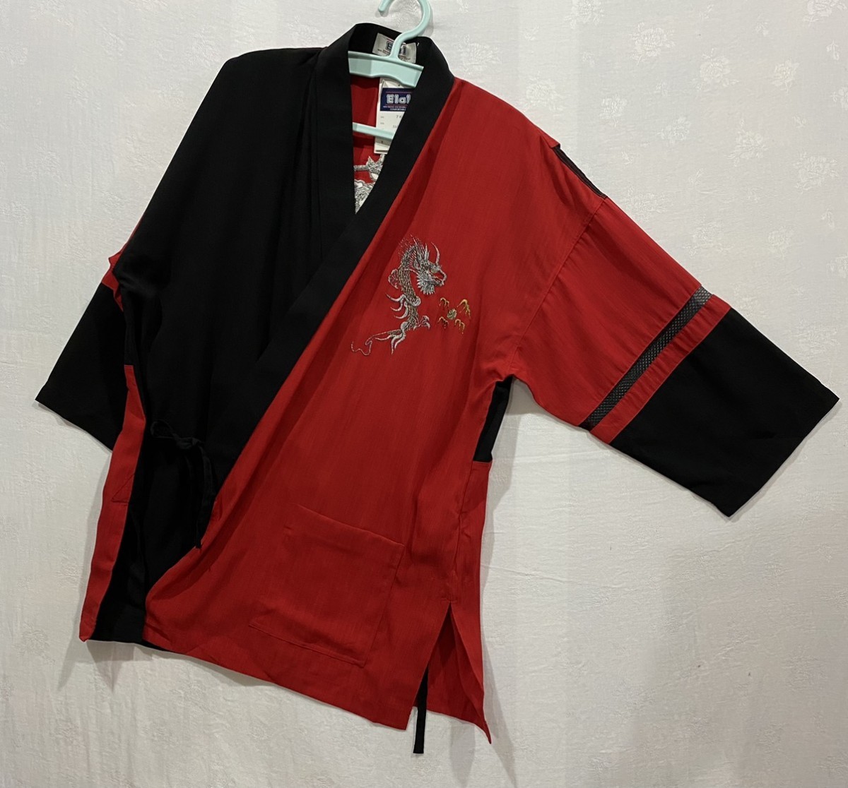 Japanese Brand - Modern Kimono Cardigan Embroidery Dragon Logo - 5