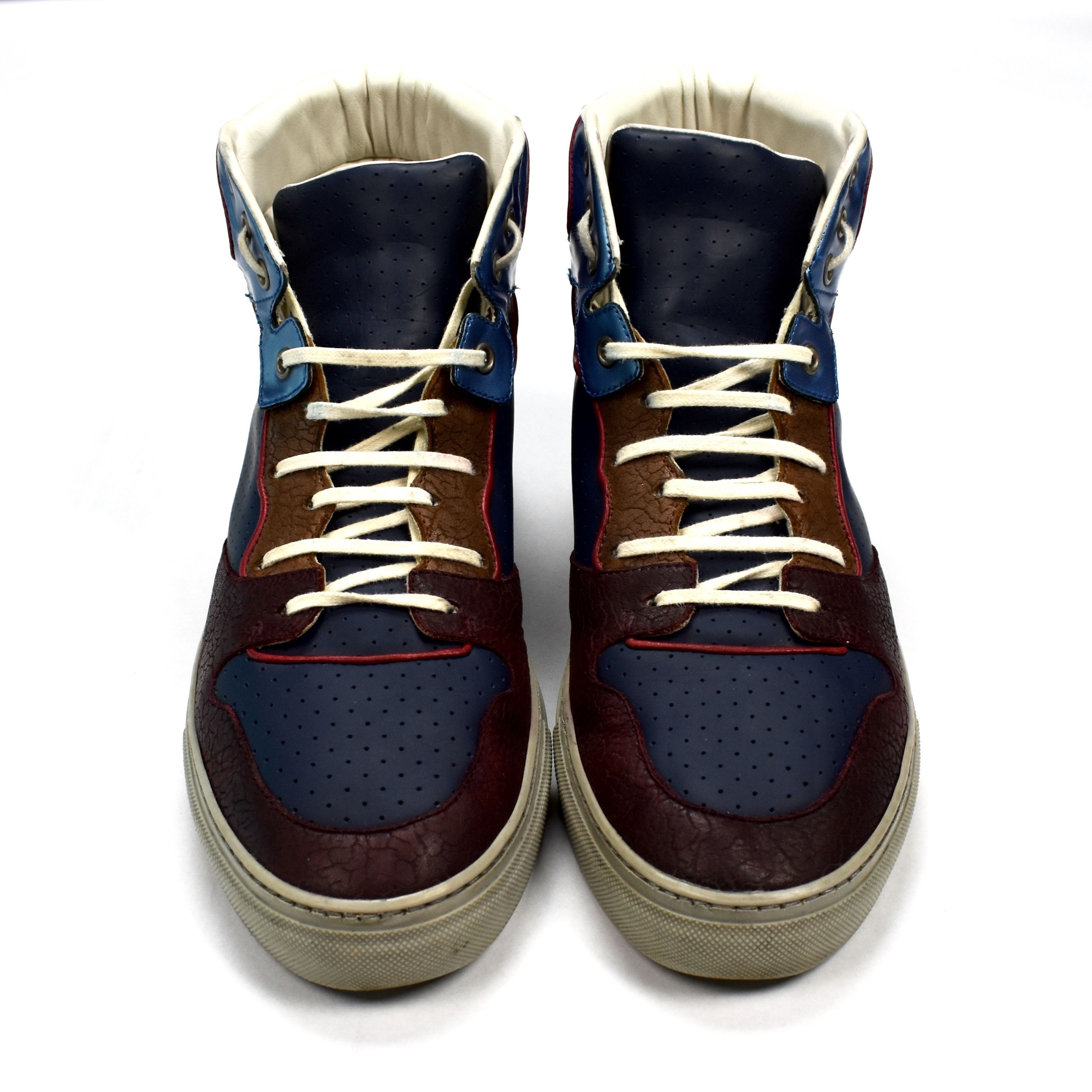 Balenciaga Multi Material High Top Dunk Sneakers - 4