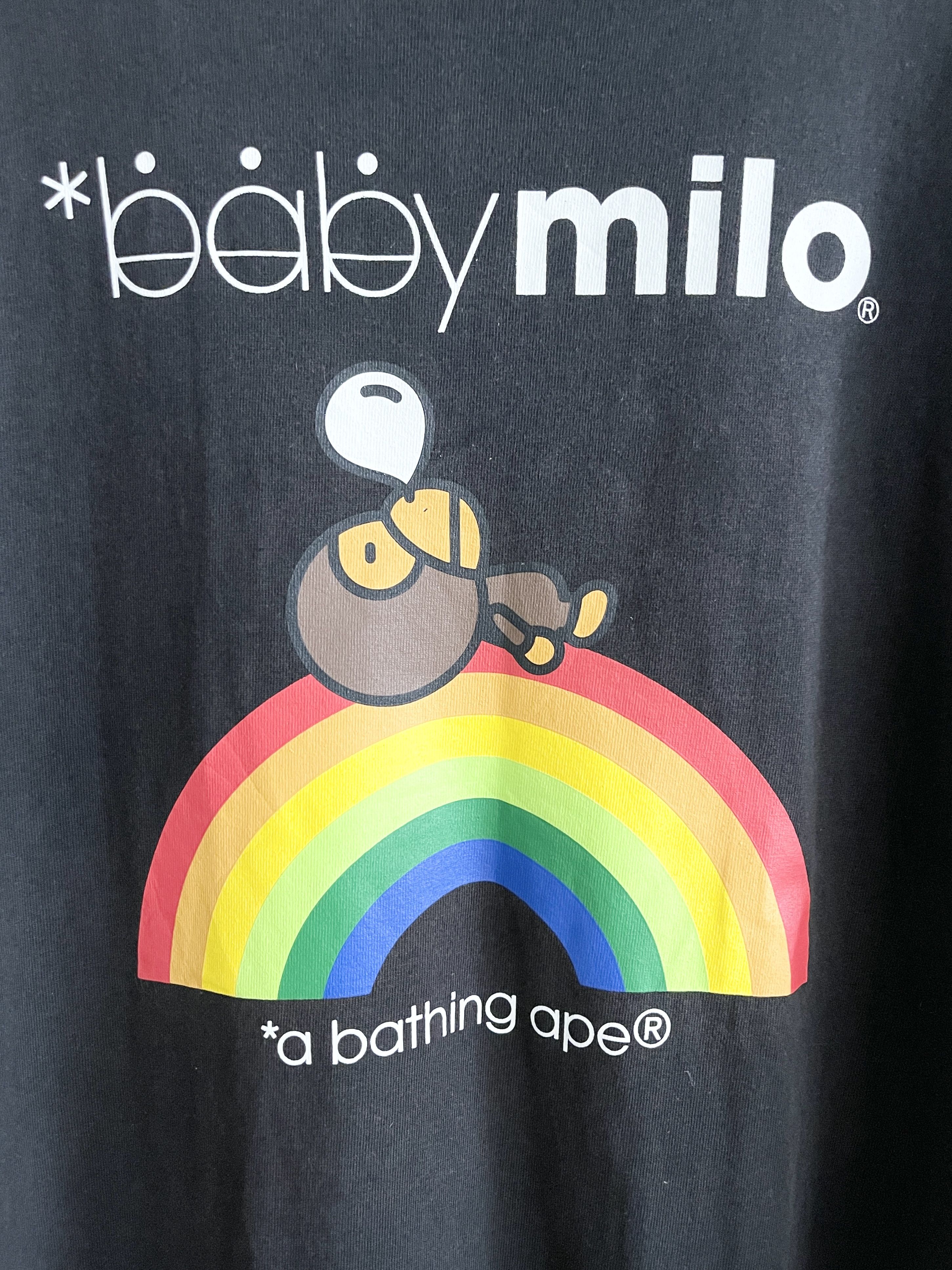 Bape Baby Milo Napping on Rainbow Tee (XL) - 4