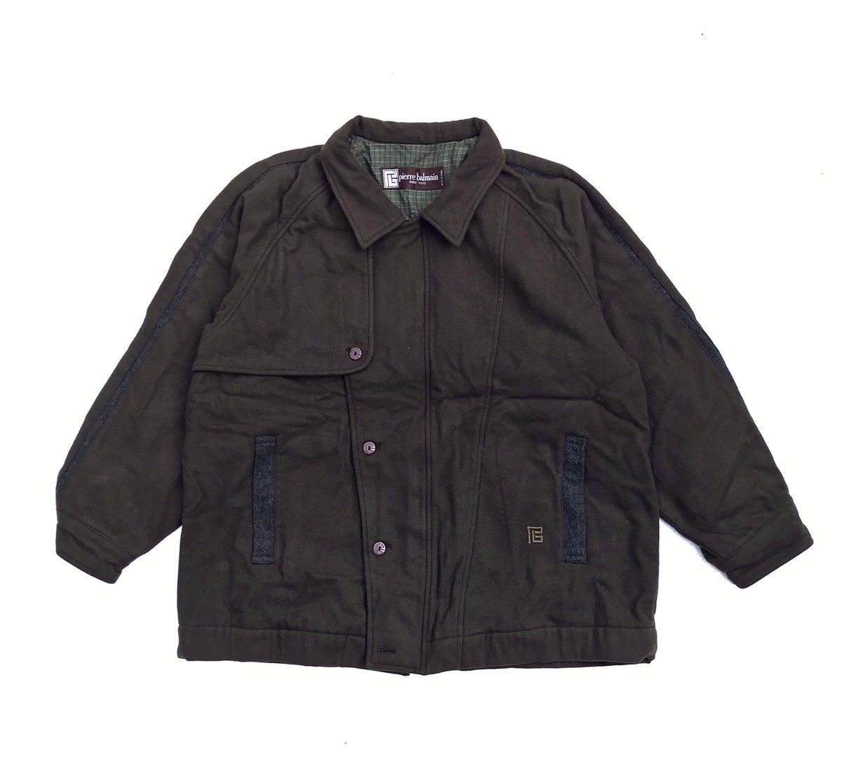 Pierre Balmain - Vintage 90s Wool Bomber Jacket - 1