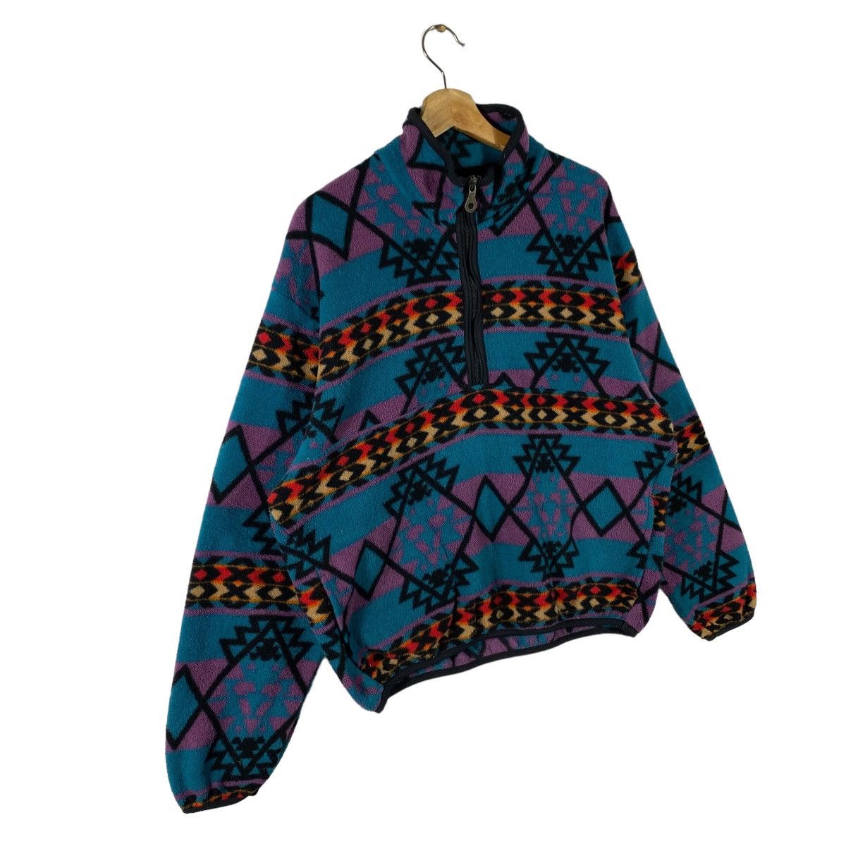 Vintage 90s Woolrich Aztec Tribe Fleece - 2