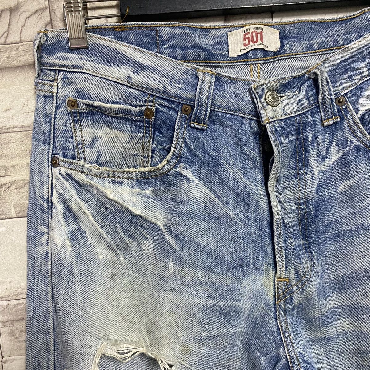 Y2K Levis 501 Painter Jeans Grunge 32x31 - 7