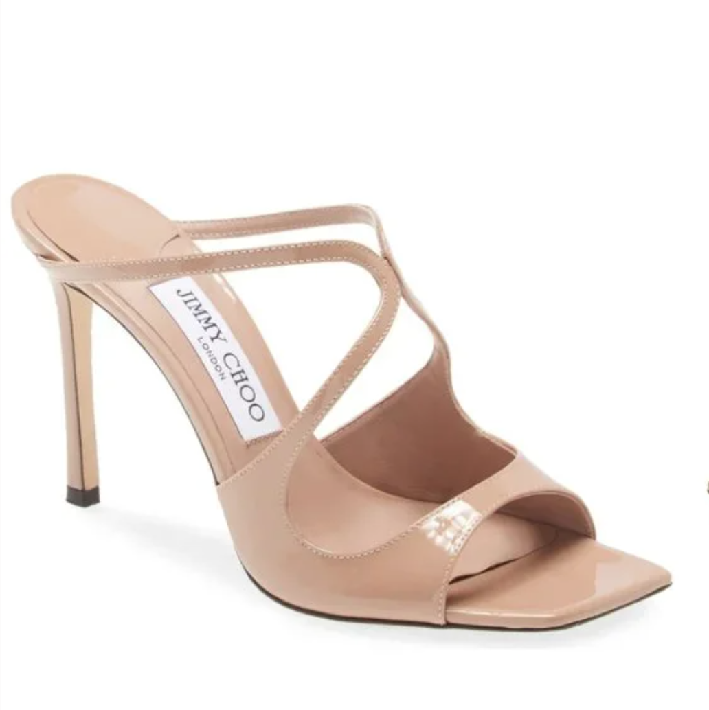 Jimmy Choo Anise 95 Patent Leather Sandals - 1