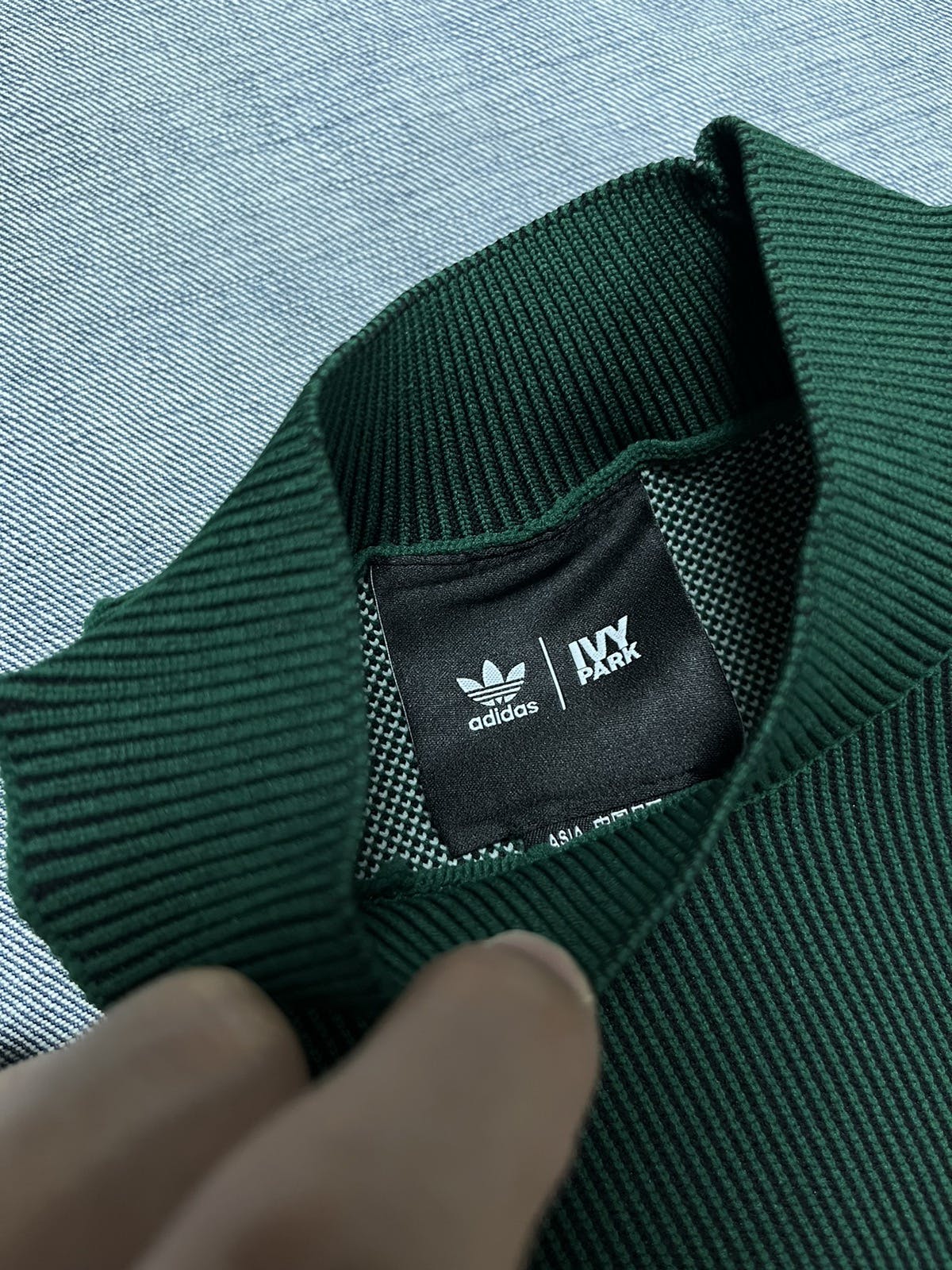 Adidas Ivy Park Knit Logo Green Dress Small - 3