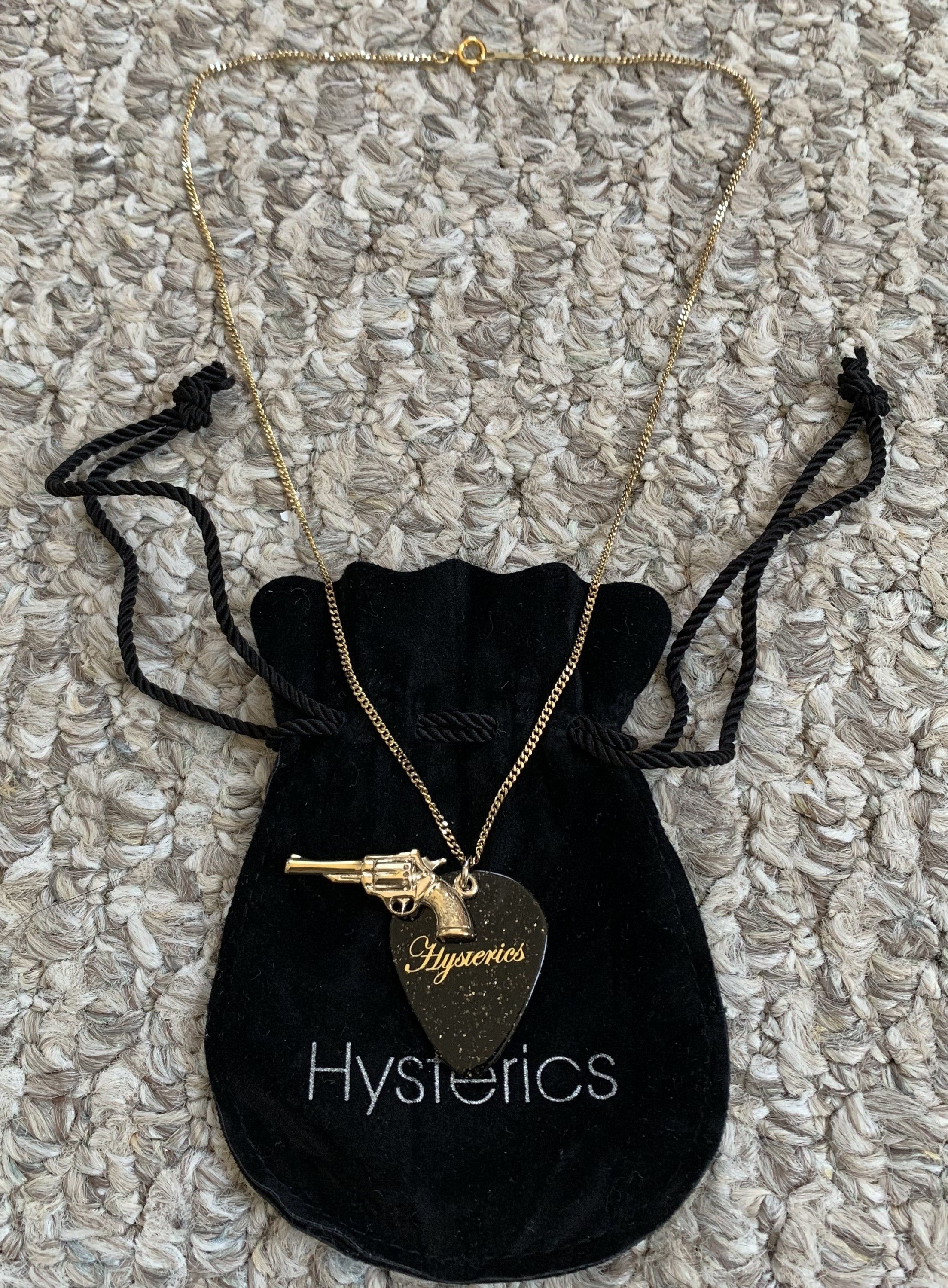 Hysteric Glamour Gun+Guitar Pick Necklace + Bag - 1