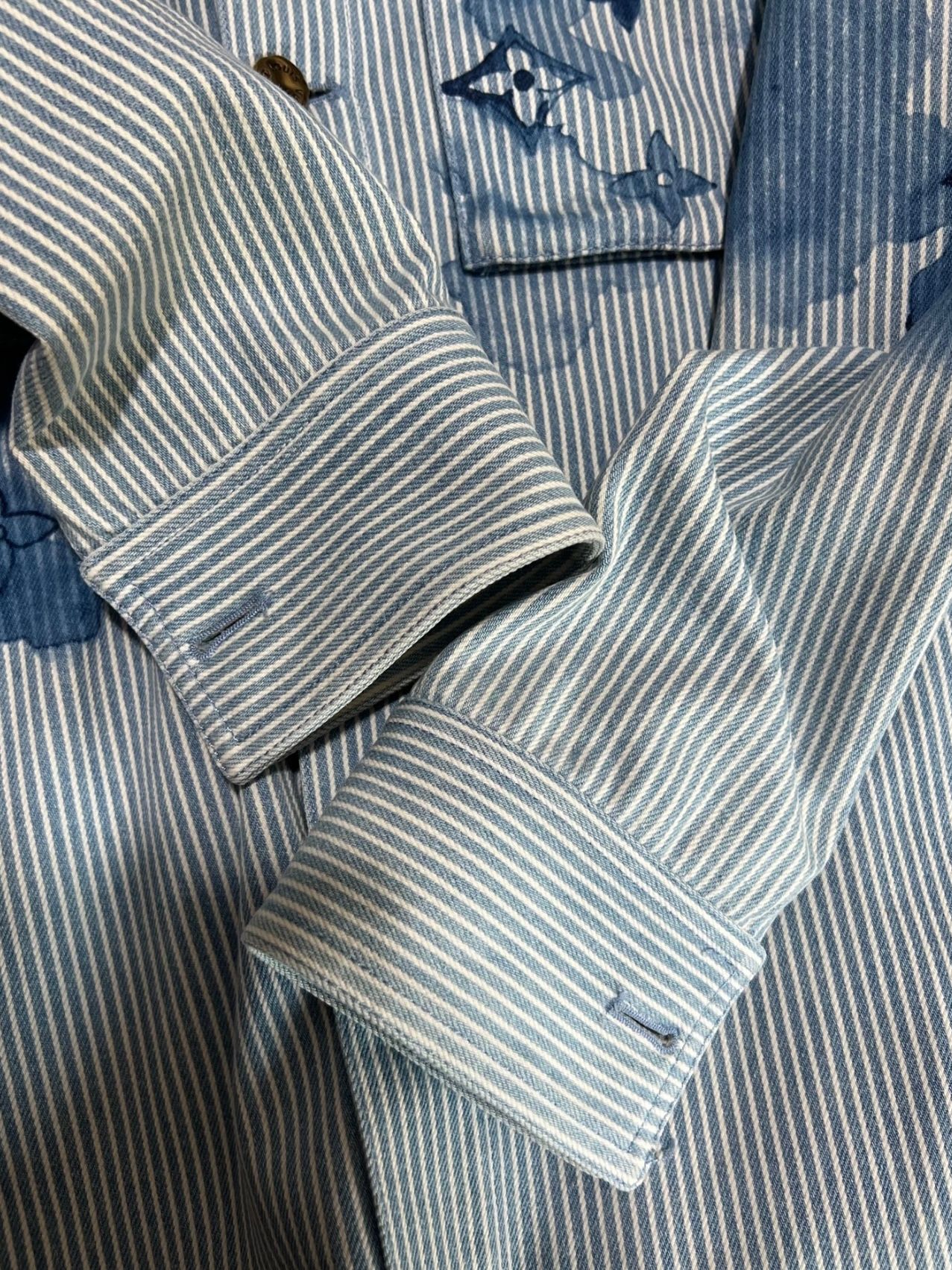 Louis Vuitton Blue Strip Shirt - 5