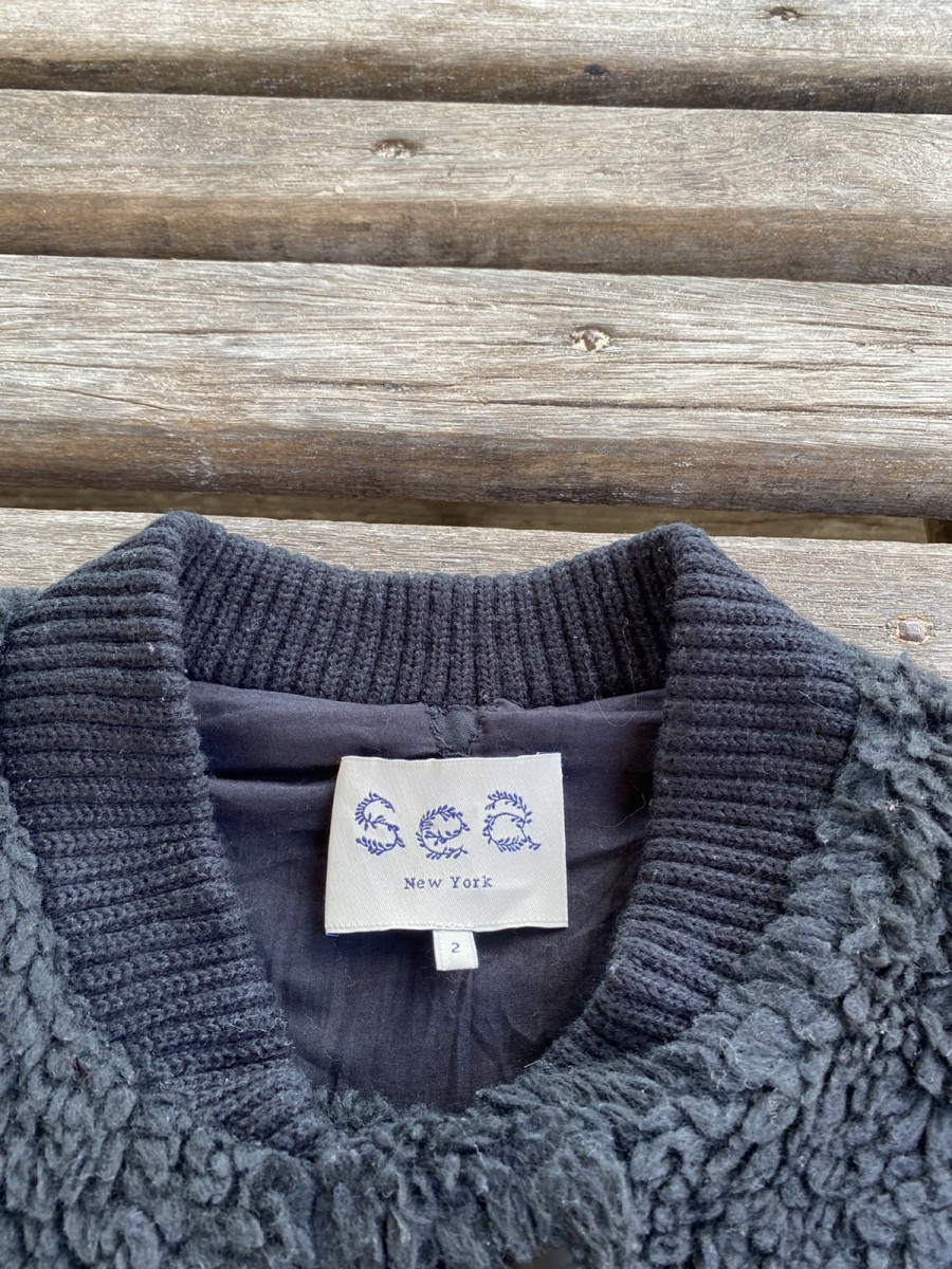 Made In Usa - ŠÊÄ Crochet Sleeves Sherpa Fleece Jacket Made in USA - 10