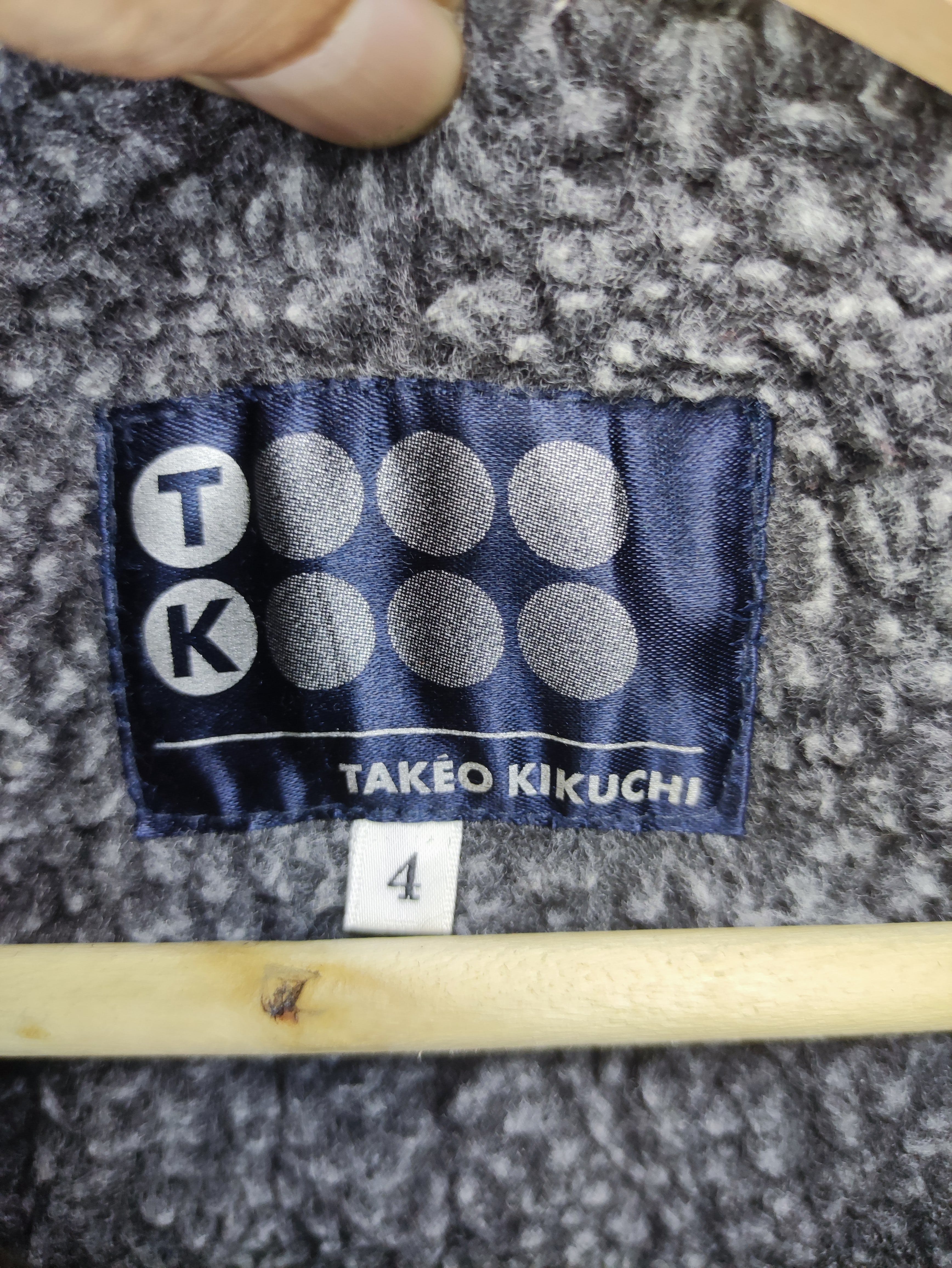 Vintage Takeo Kikuchi Jacket Lining Fleece Zipper - 2