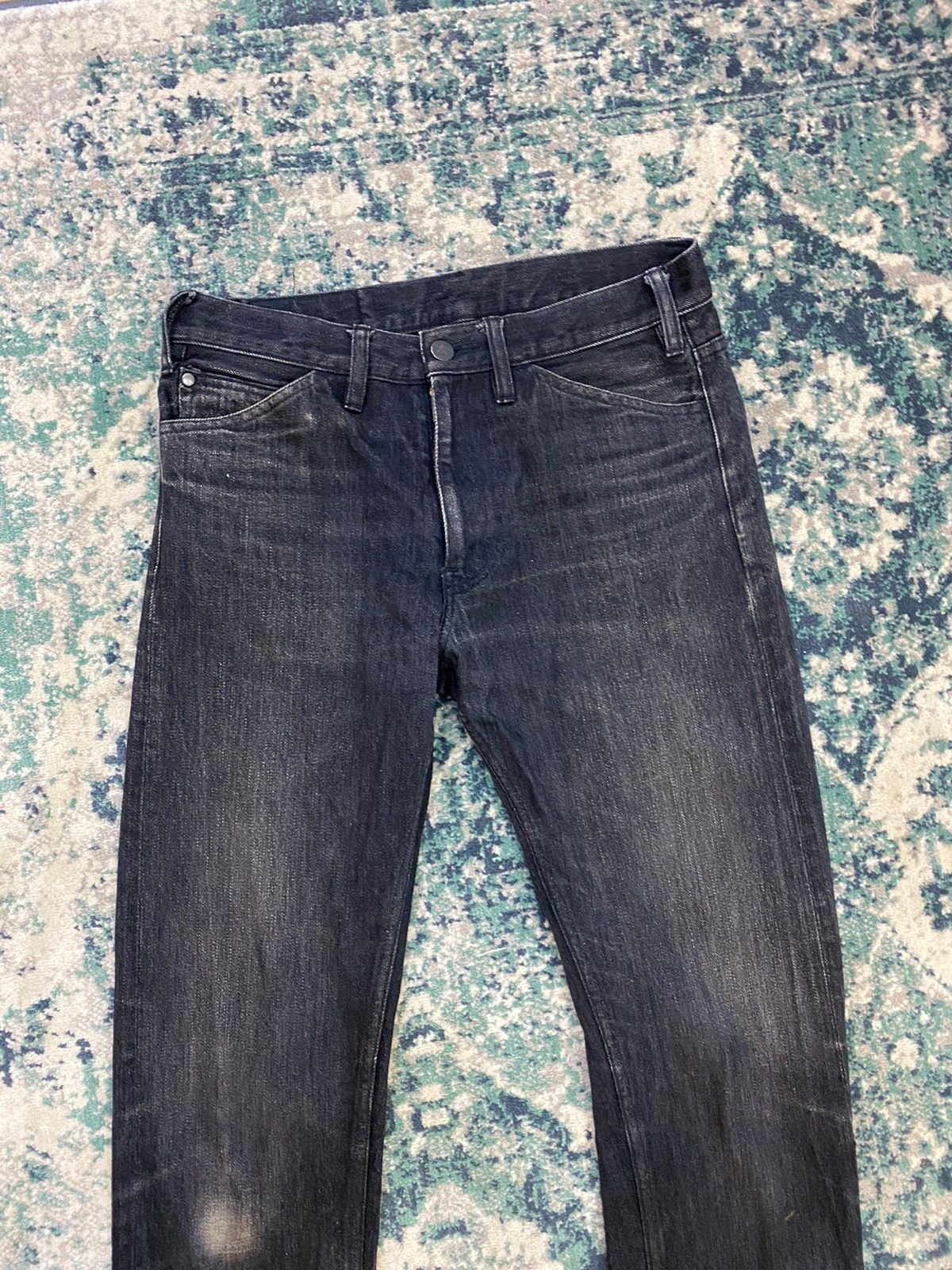 Lemaire Black Leather Lining Pocket Jeans - 4