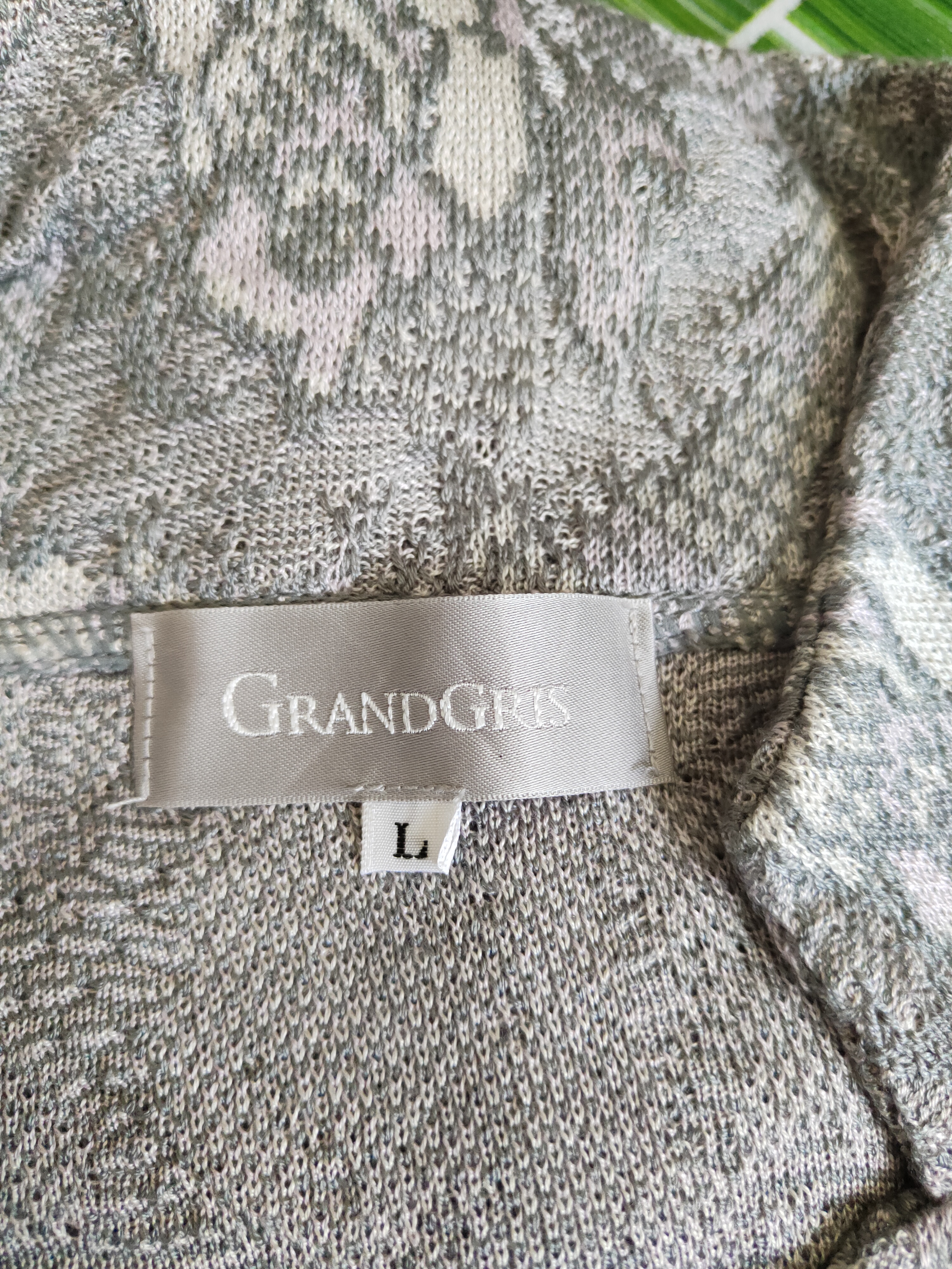 Cardigan - Grand Gris-Flowers Gray Knitwear Cardigan - 11