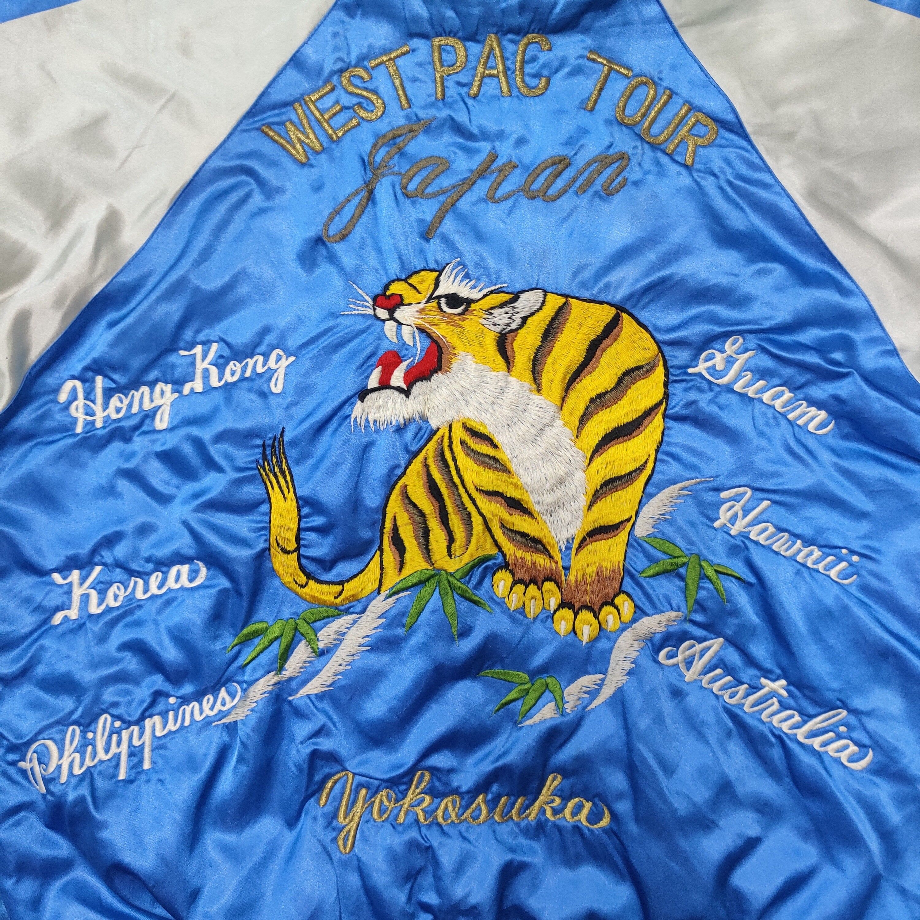 Vintage - Vtg Sukajan Souvenir Jacket West Pac Tour Japan Tiger - 3